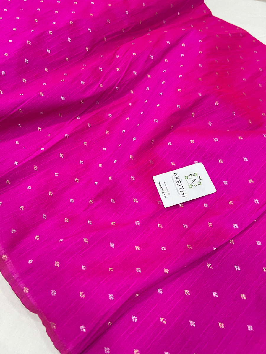 Semi Banarasi raw silk fabric