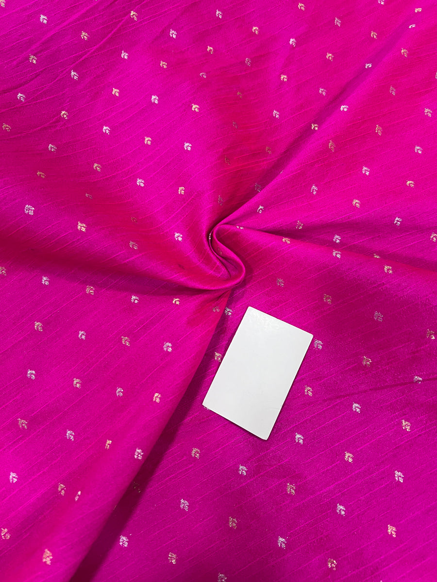 Semi Banarasi raw silk fabric