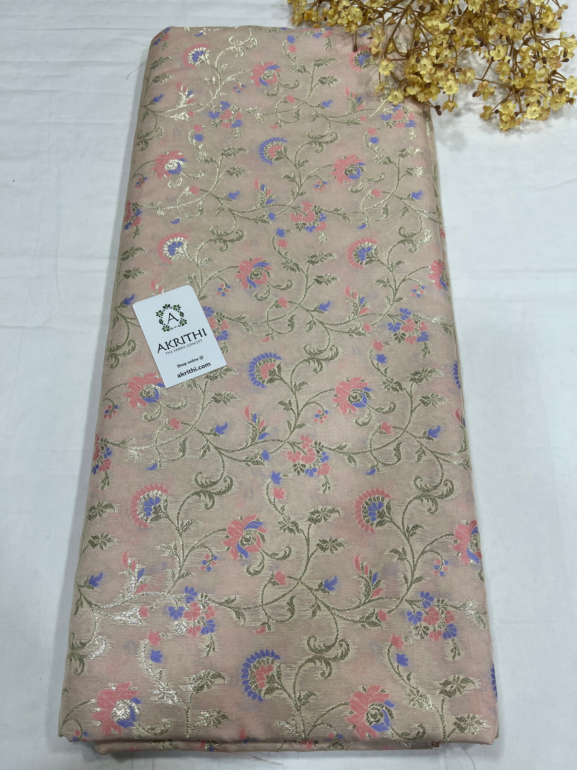 Pure Banarasi brocade fabric