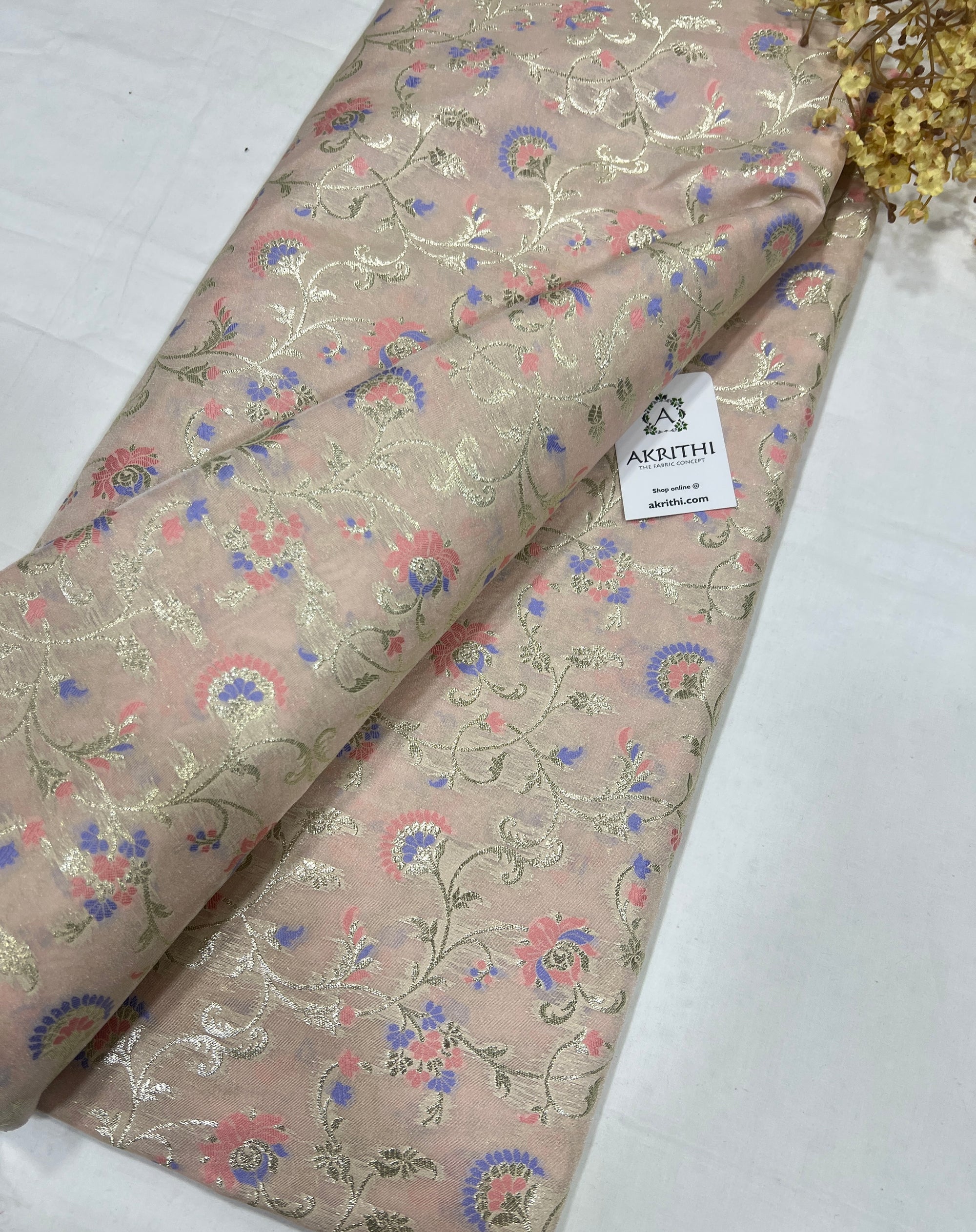 Pure Banarasi brocade fabric