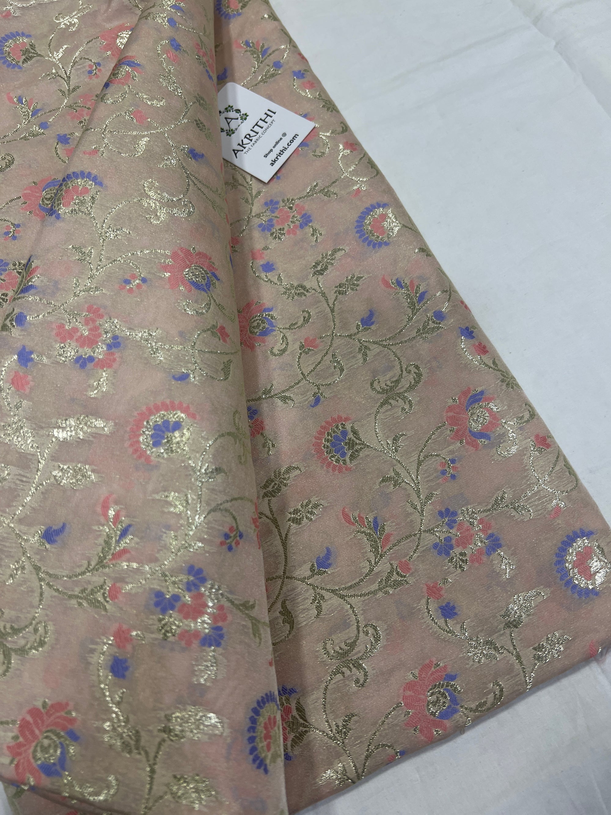 Pure Banarasi brocade fabric