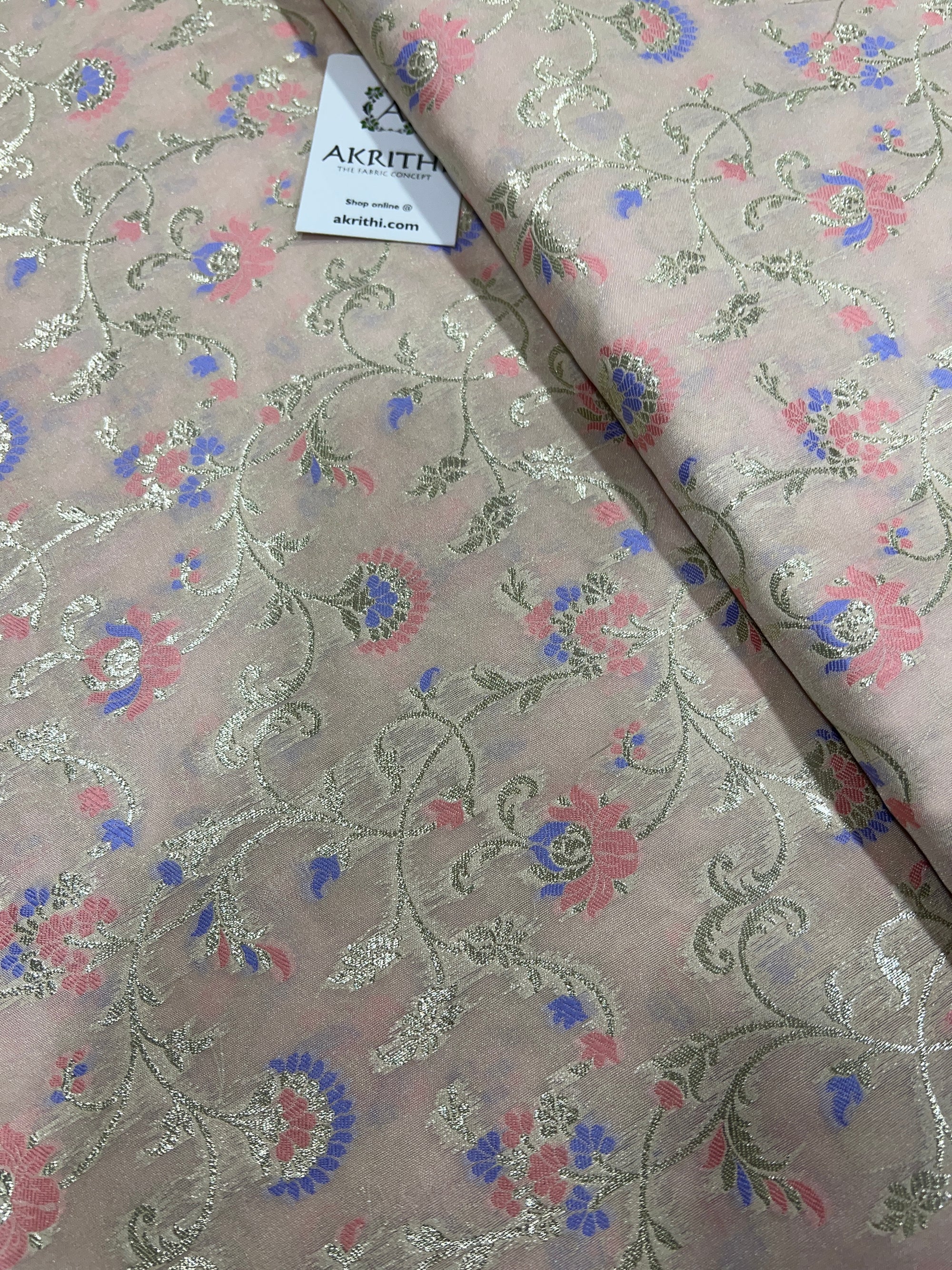 Pure Banarasi brocade fabric