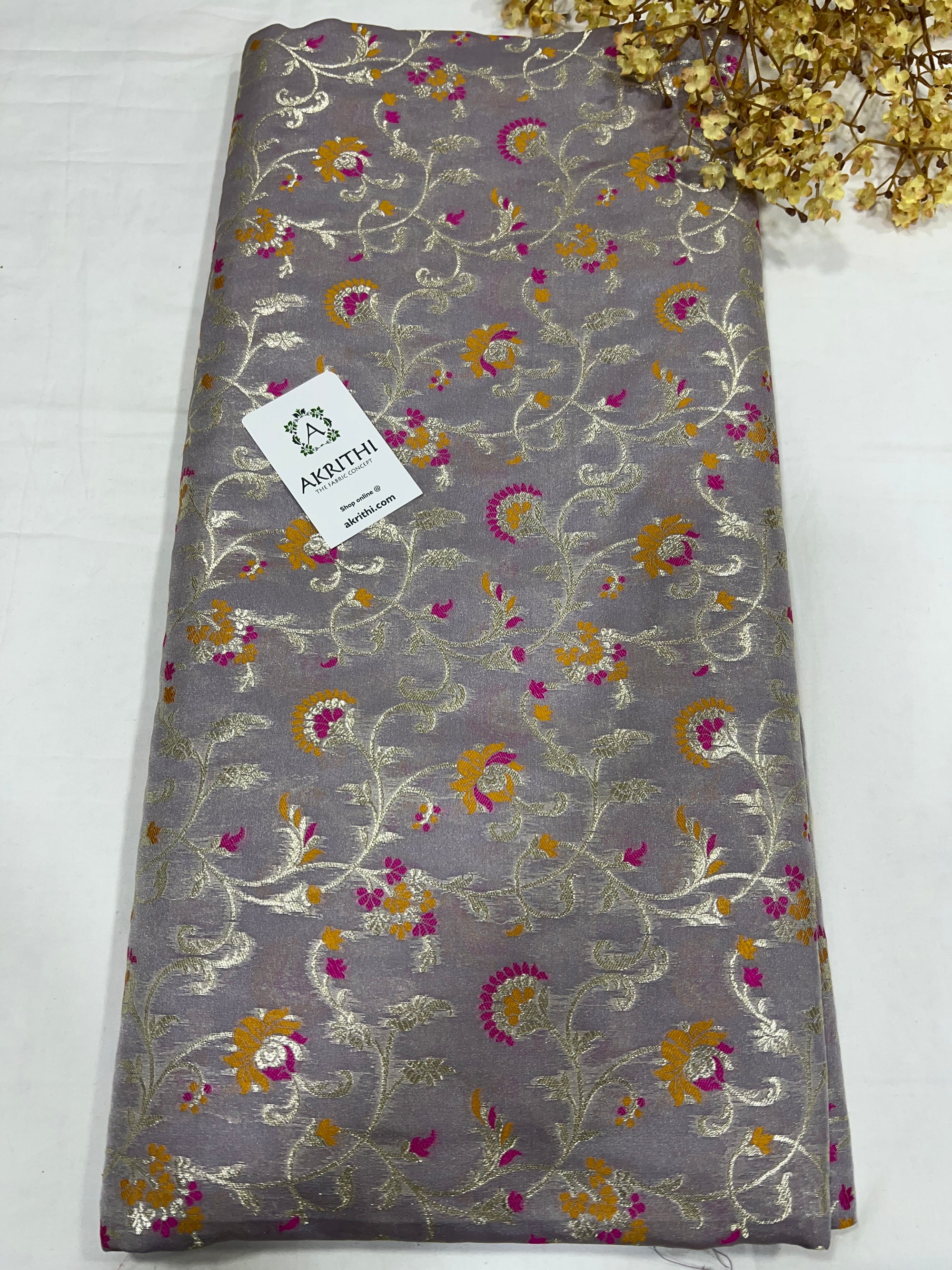 Pure Banarasi brocade fabric