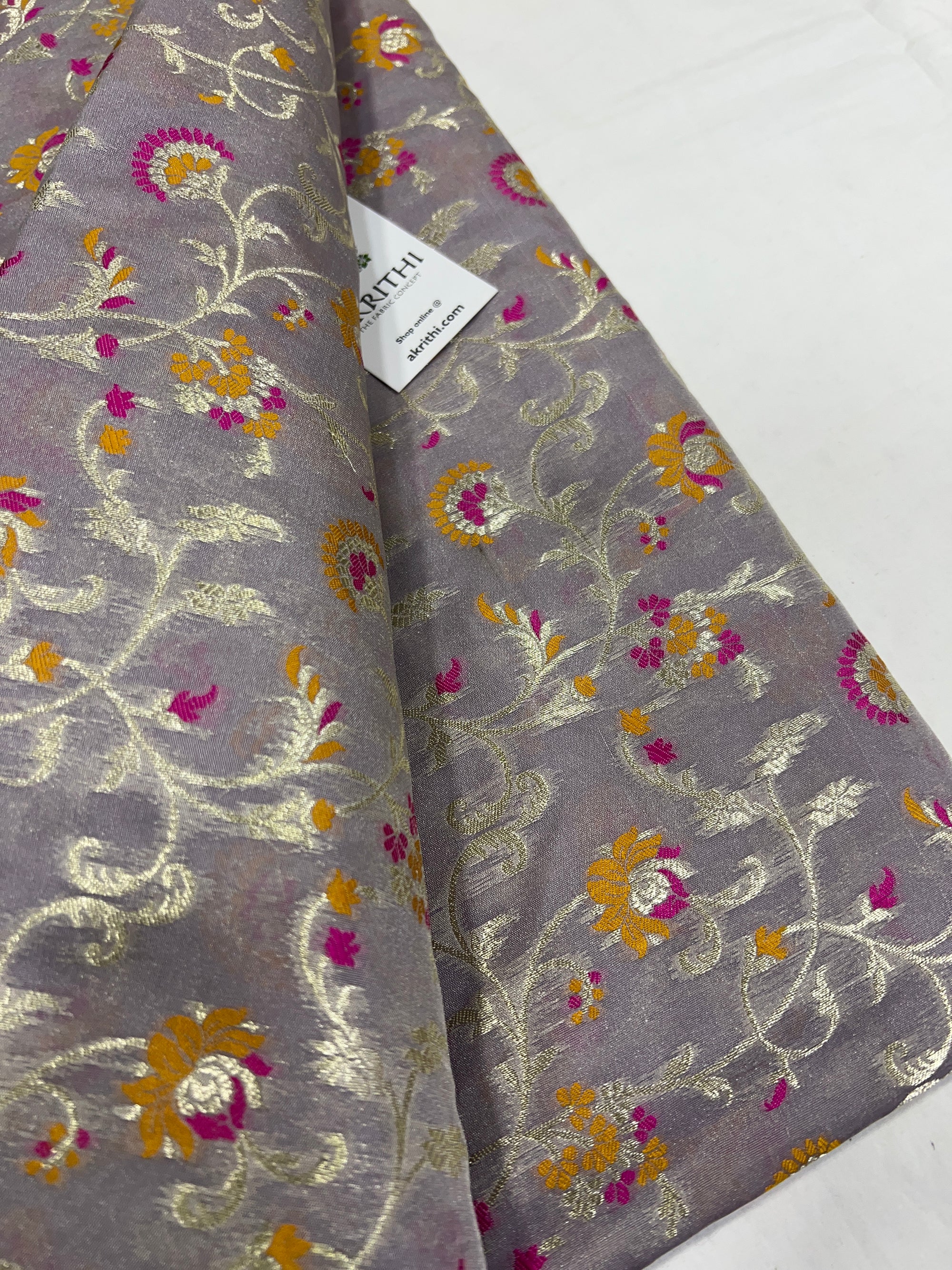 Pure Banarasi brocade fabric