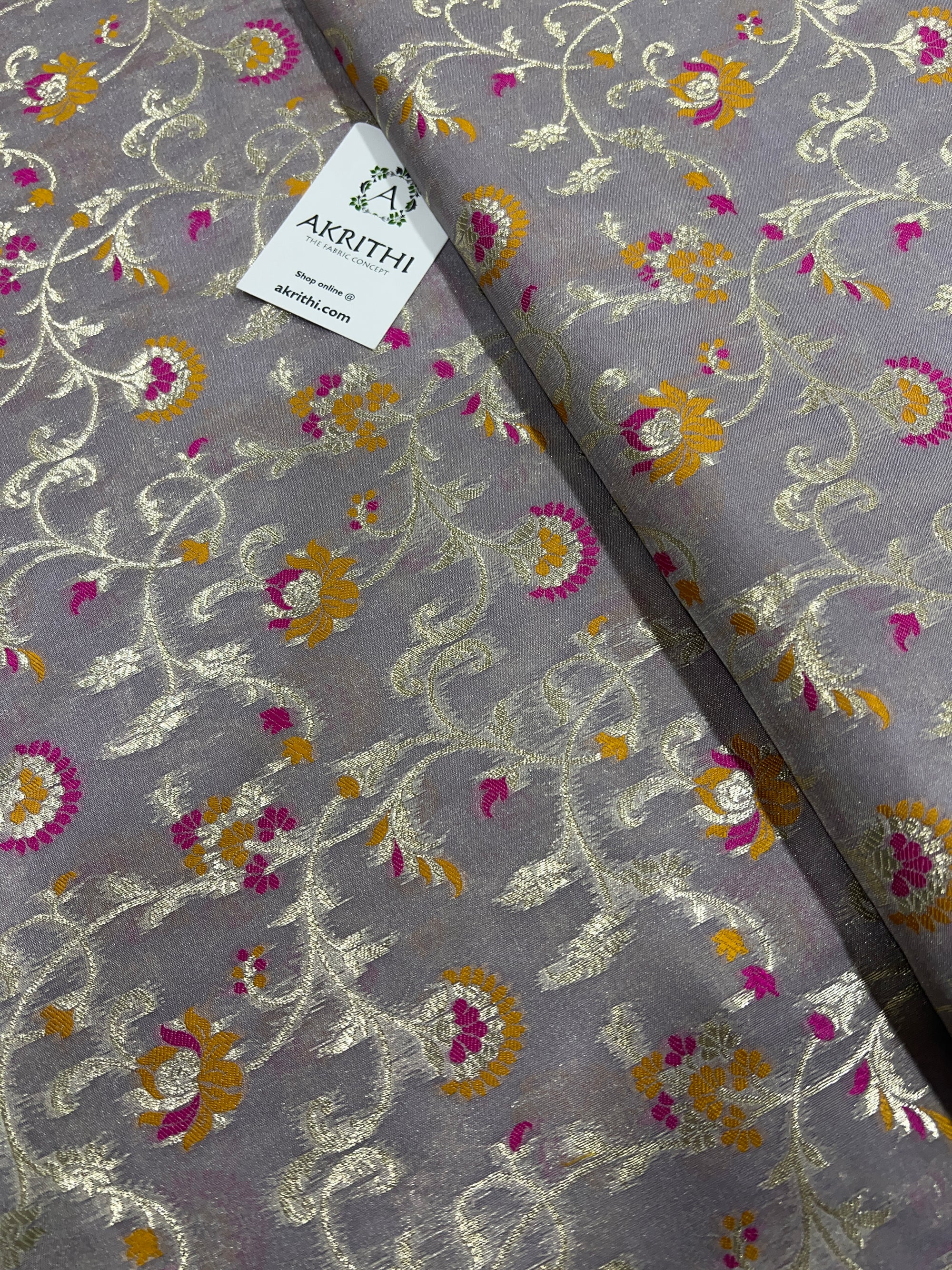 Pure Banarasi brocade fabric