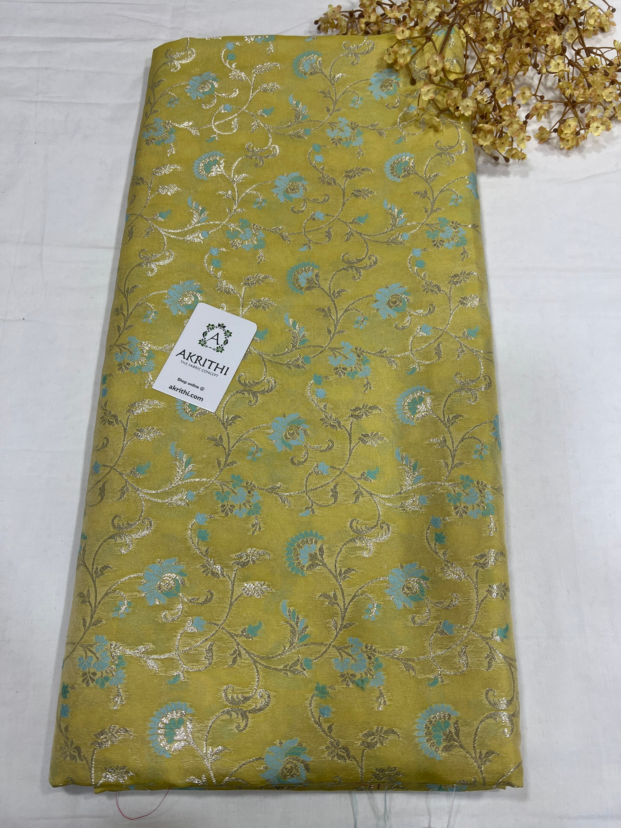 Pure Banarasi brocade fabric