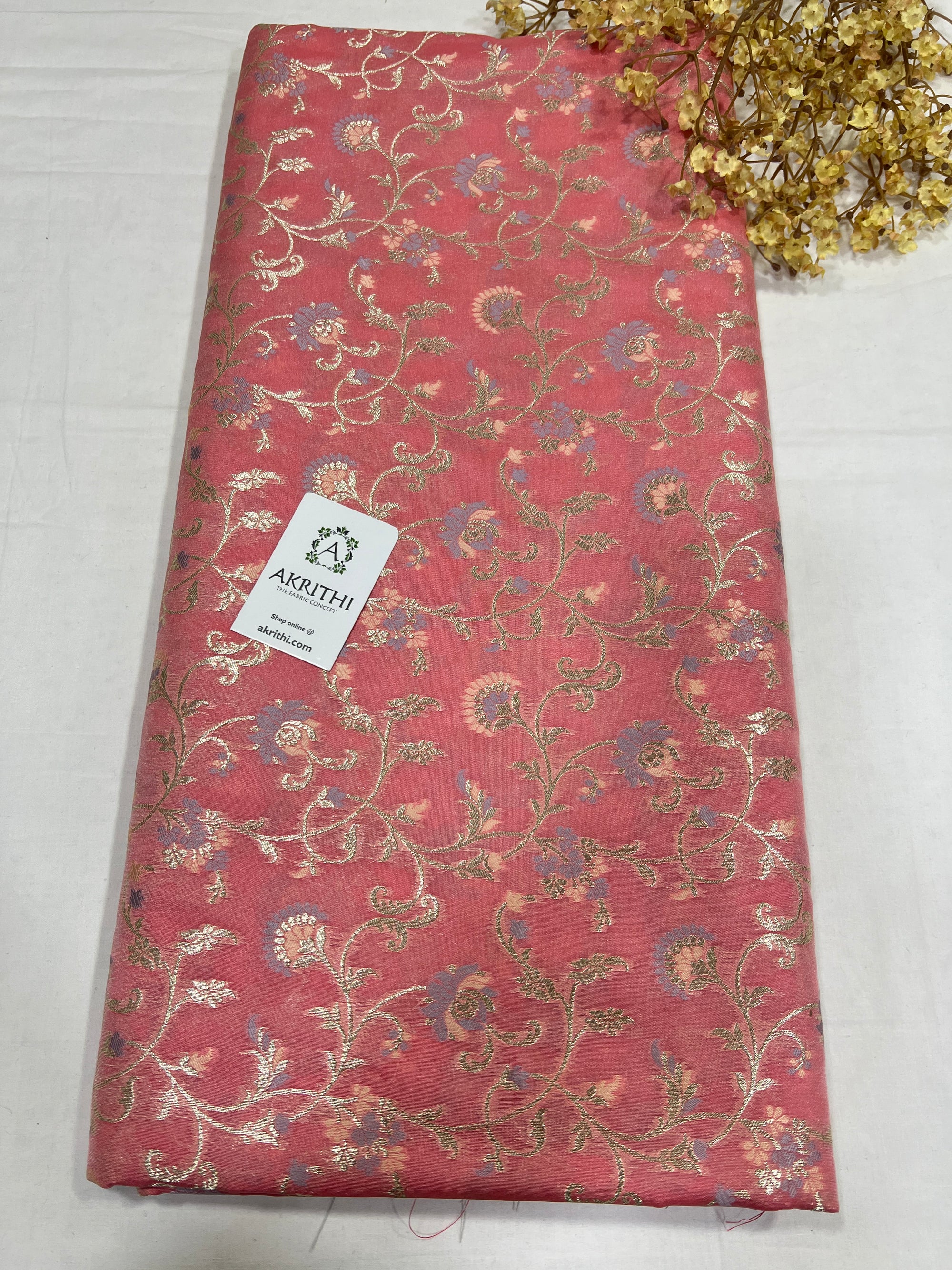 Pure Banarasi brocade fabric