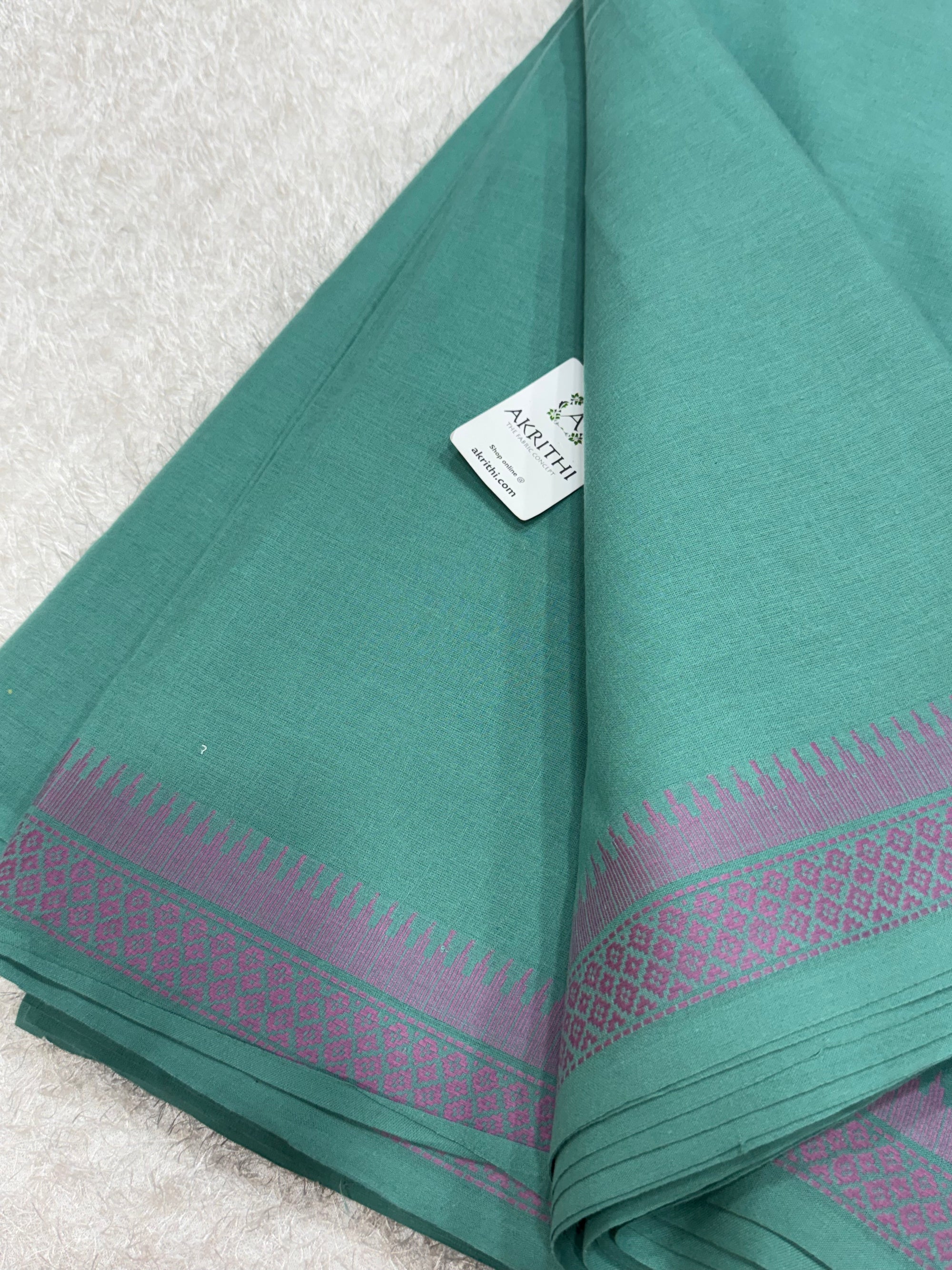 Prewashed pure cotton jacquard fabric with border
