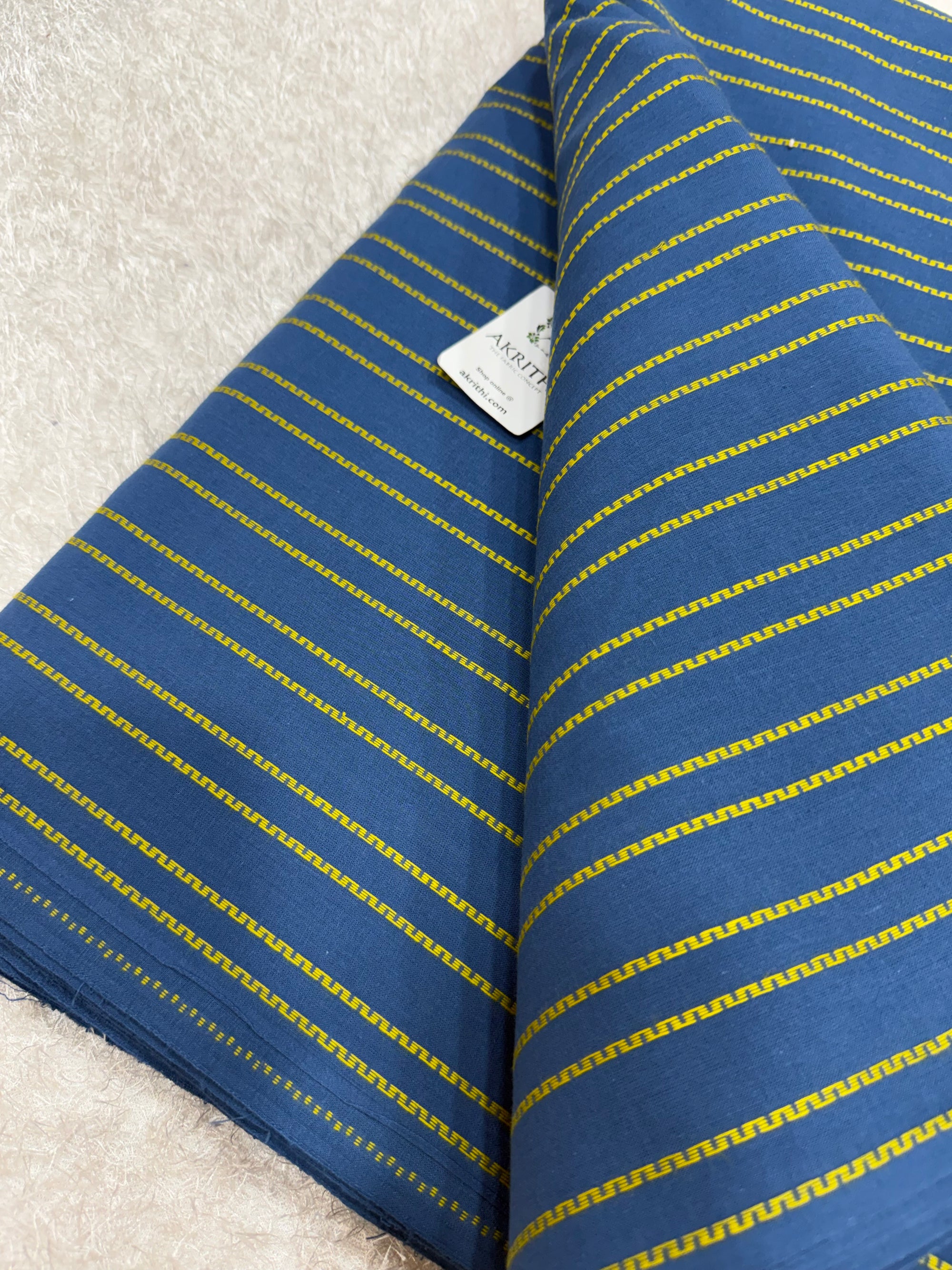 Prewashed pure cotton jacquard fabric