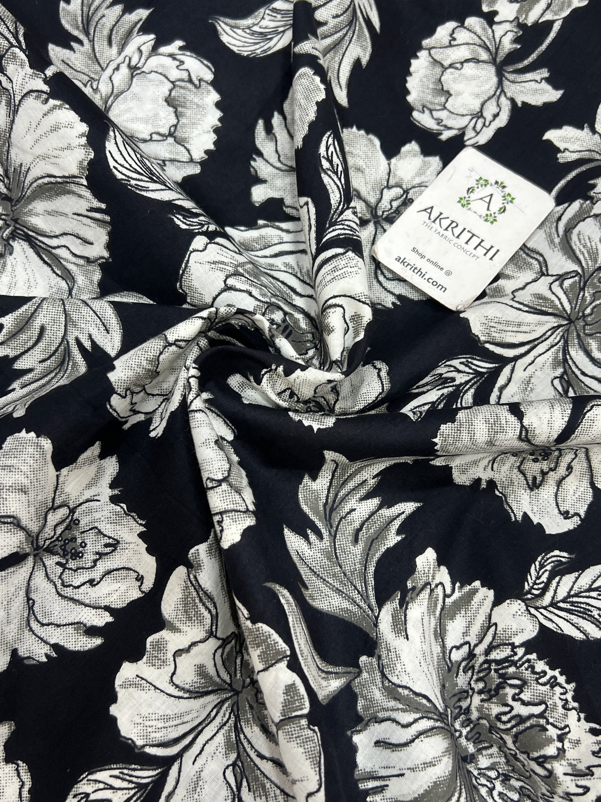 Printed pure cotton fabric