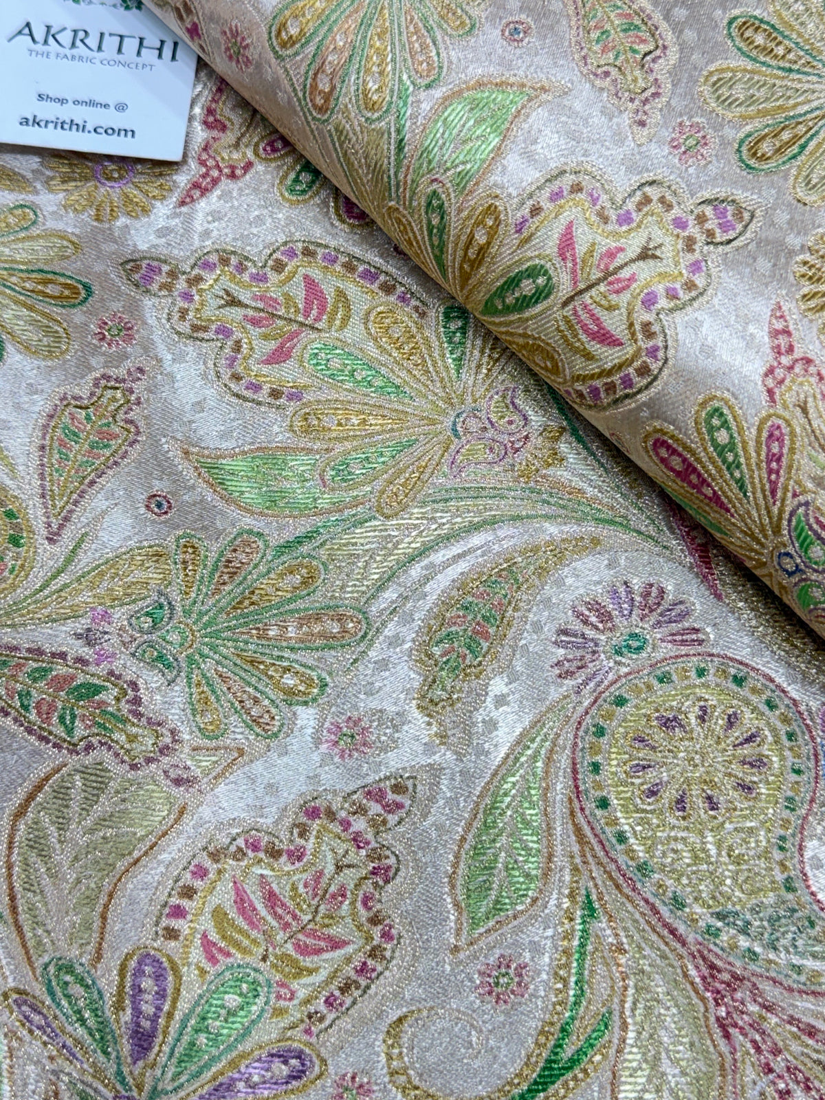 Pure Satin jacquard fabric