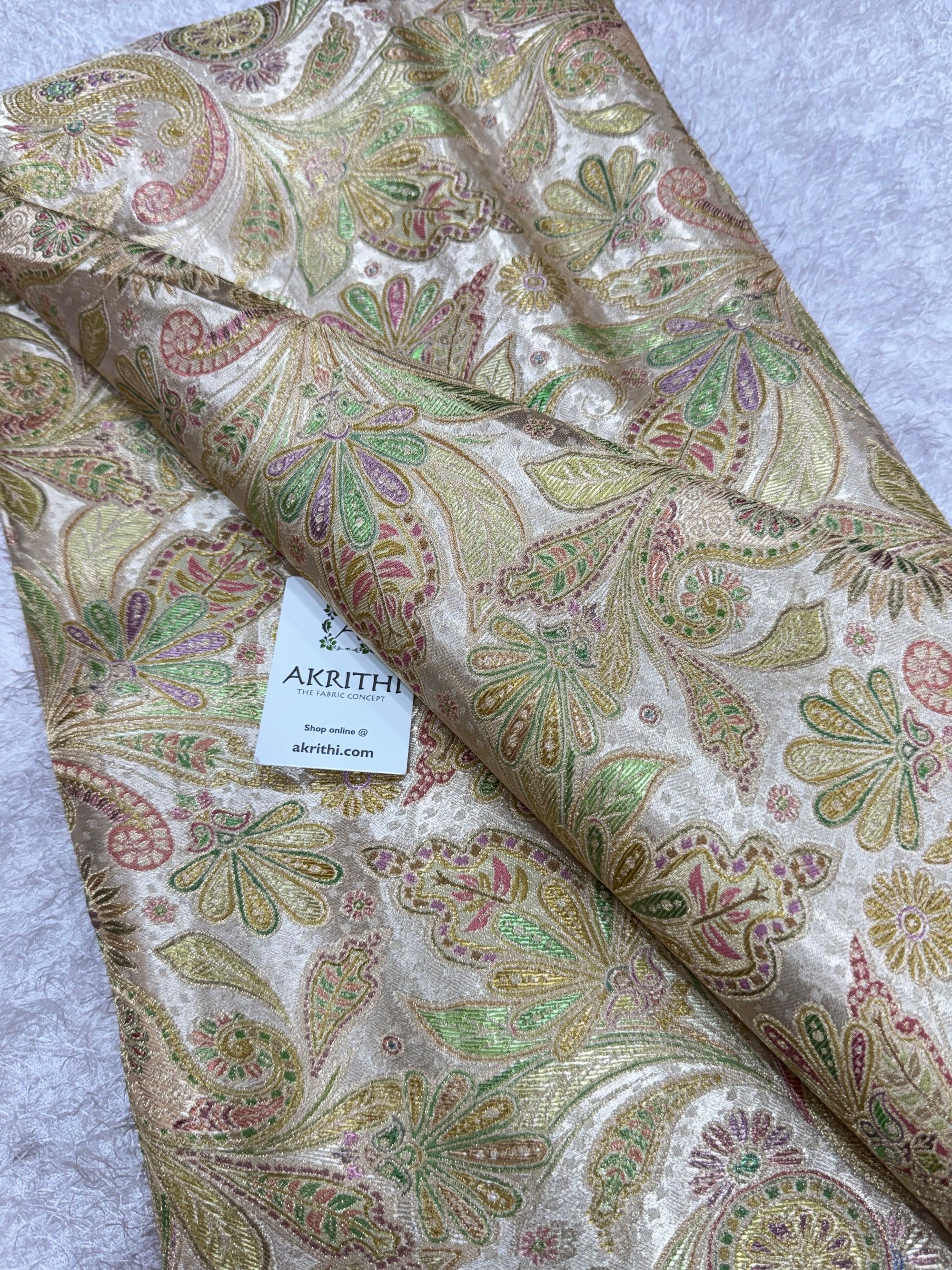 Pure Satin jacquard fabric