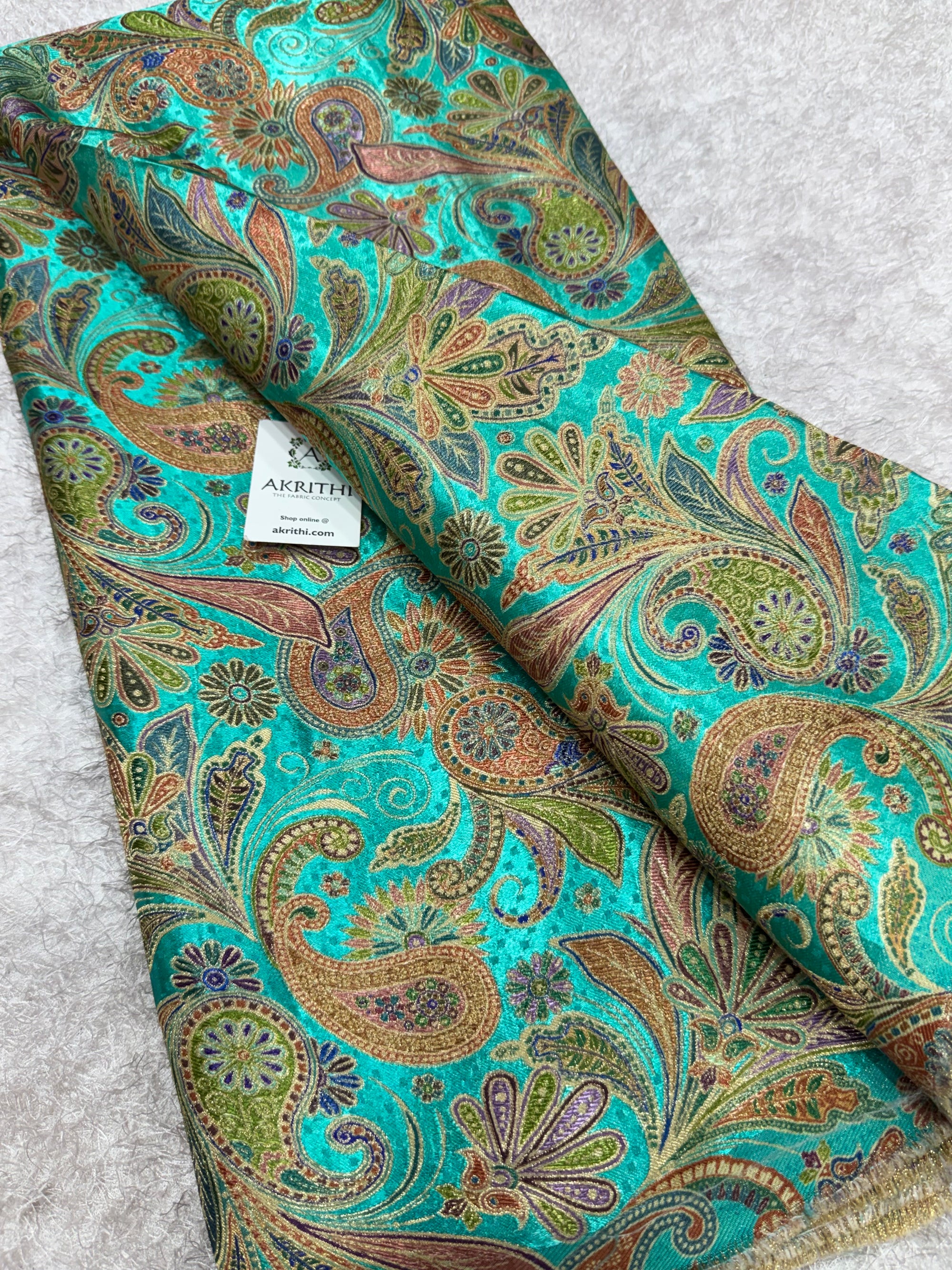 Pure Satin jacquard fabric