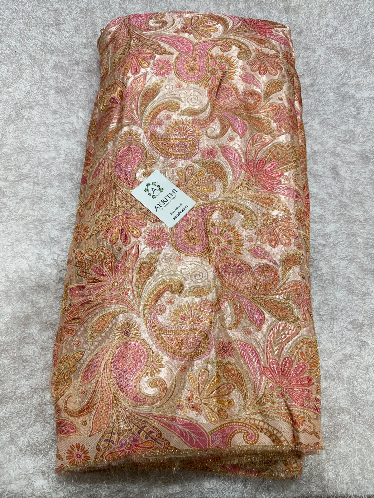 Pure Satin jacquard fabric