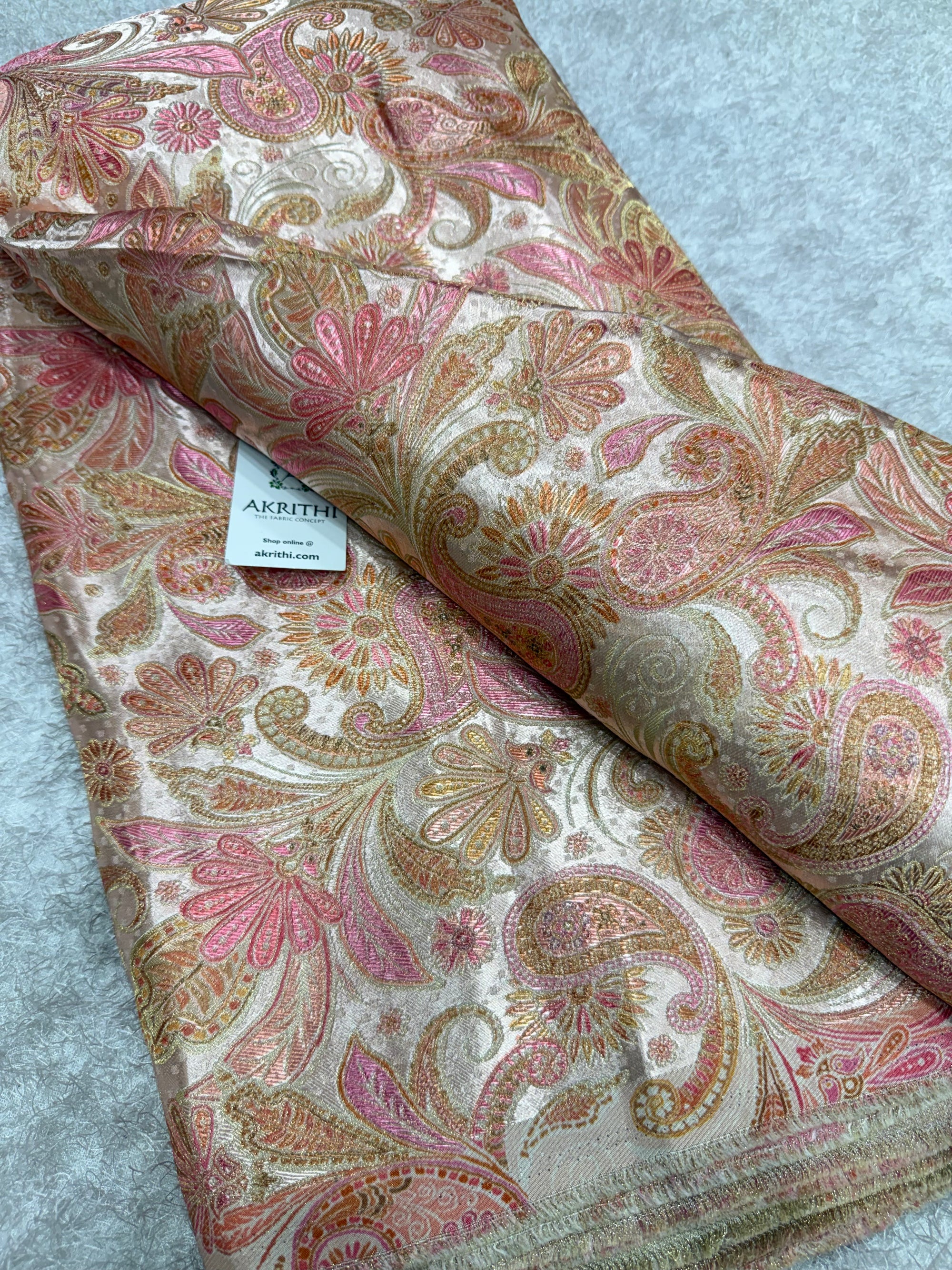 Pure Satin jacquard fabric