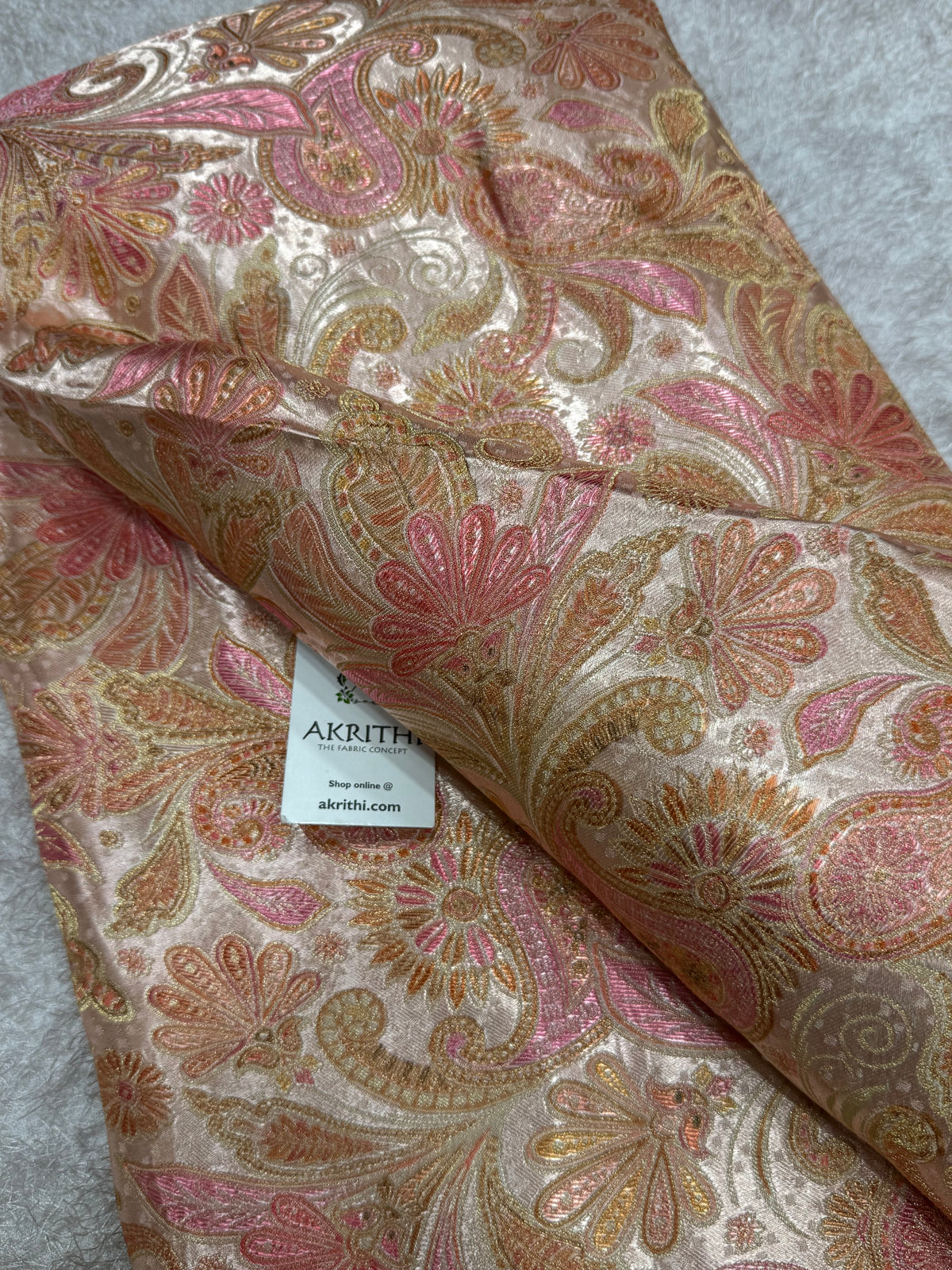 Pure Satin jacquard fabric