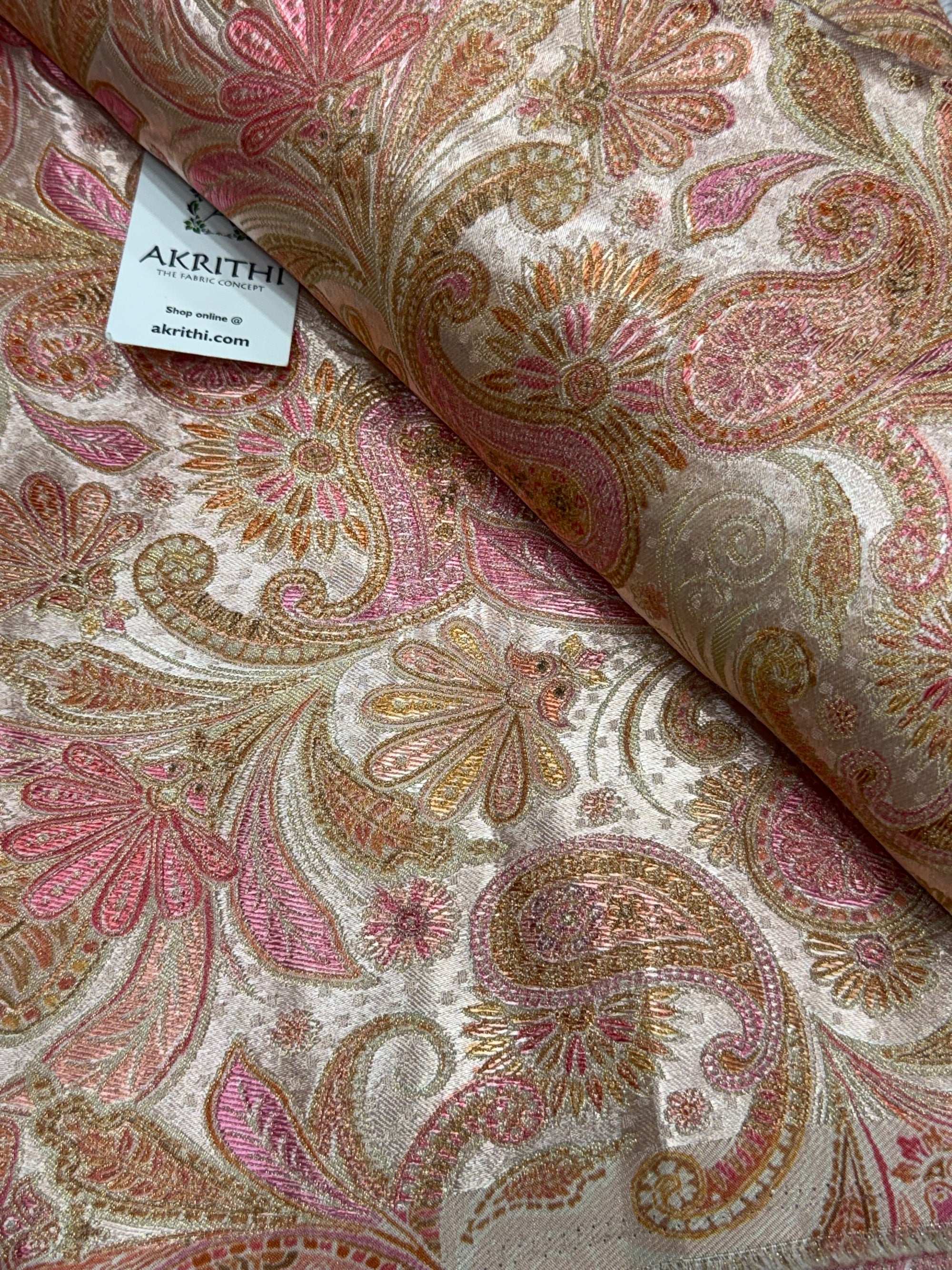 Pure Satin jacquard fabric