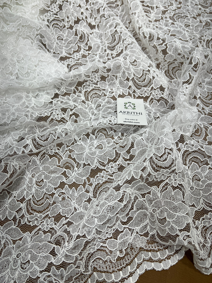 Dyeable imported lace fabric