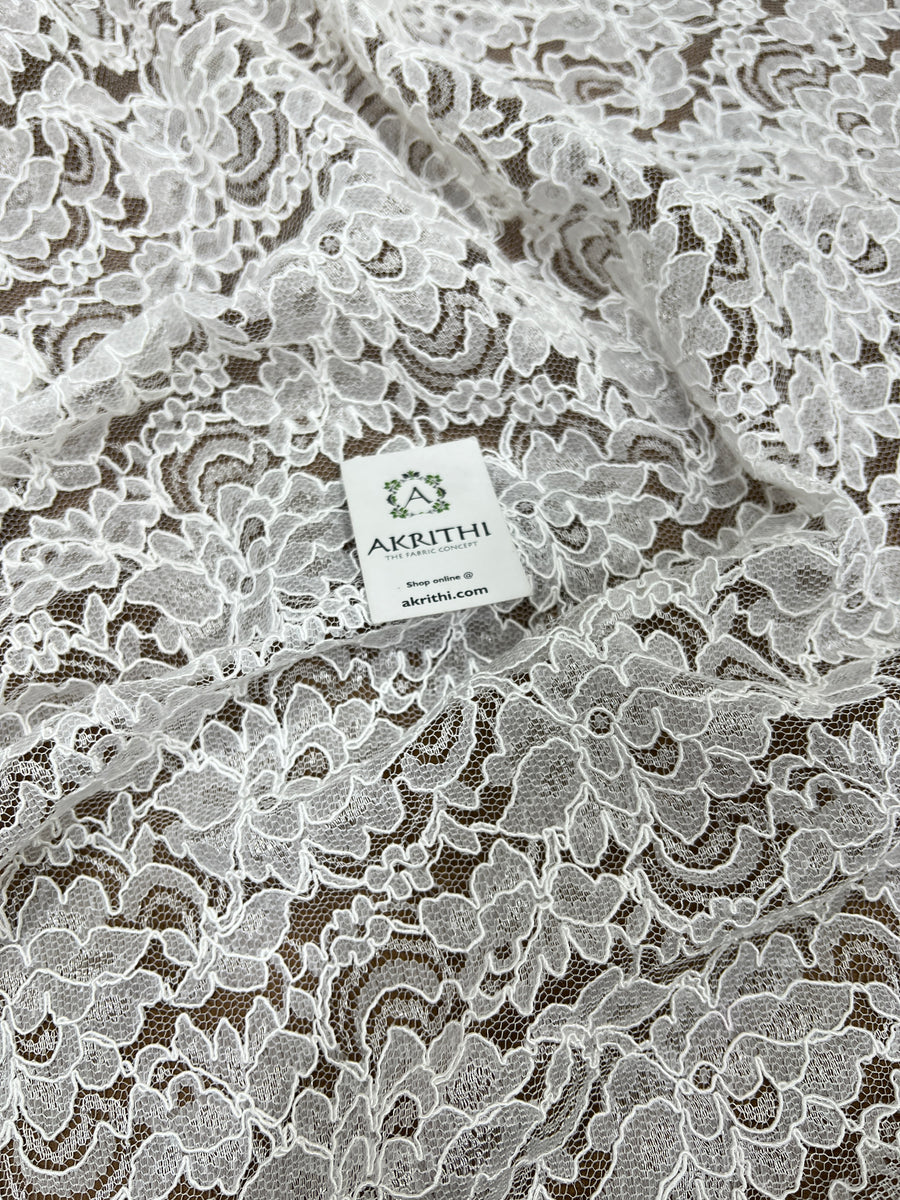 Dyeable imported lace fabric