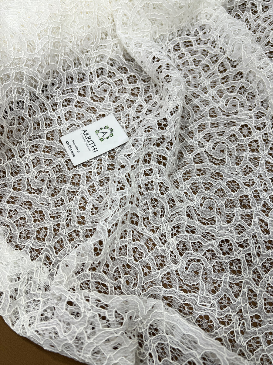 Dyeable imported lace fabric