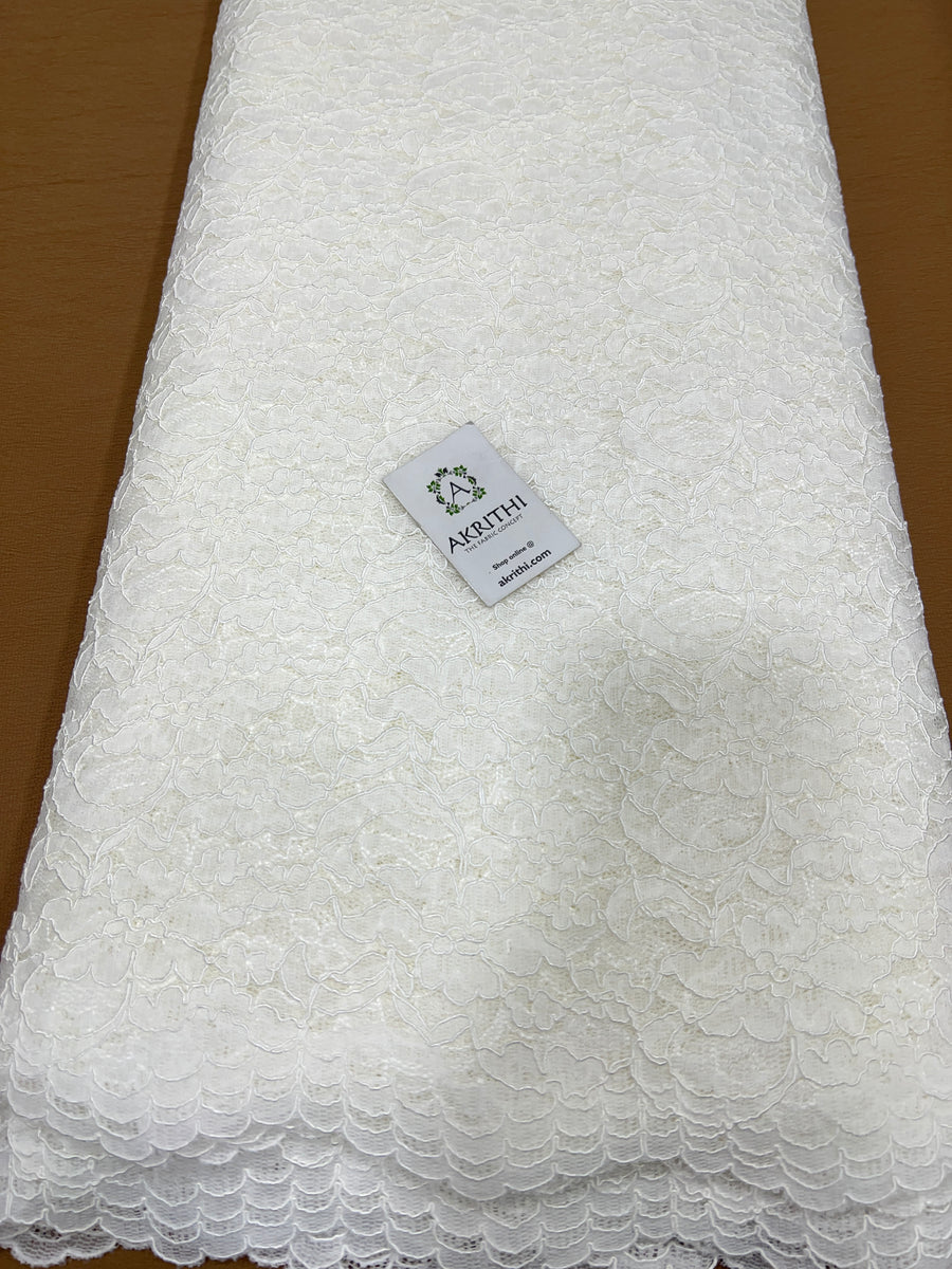 Dyeable imported lace fabric