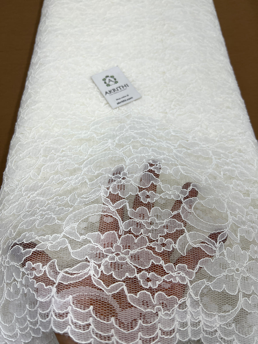 Dyeable imported lace fabric