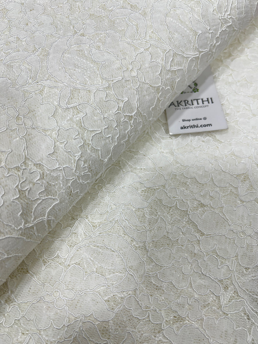 Dyeable imported lace fabric