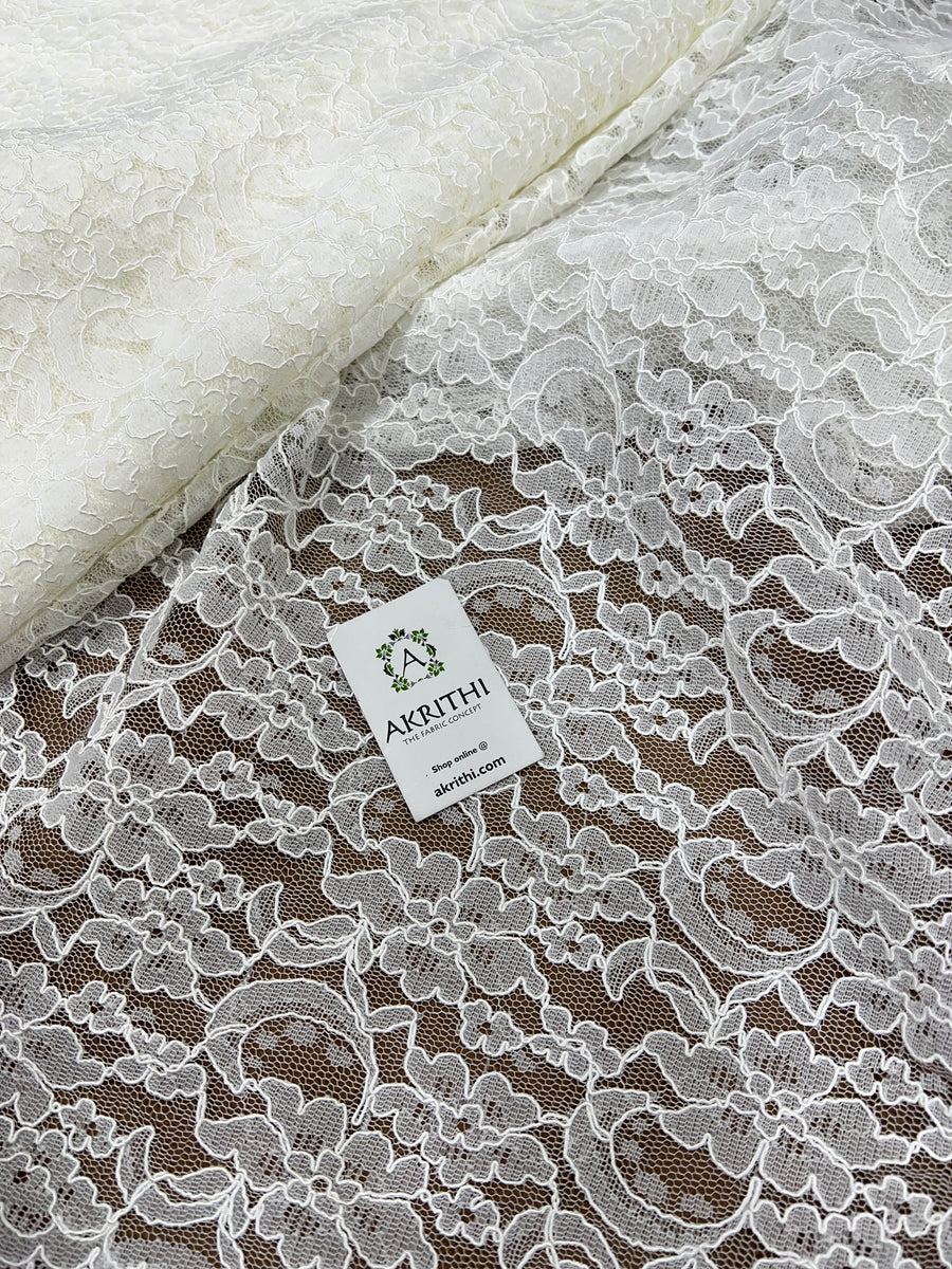 Dyeable imported lace fabric