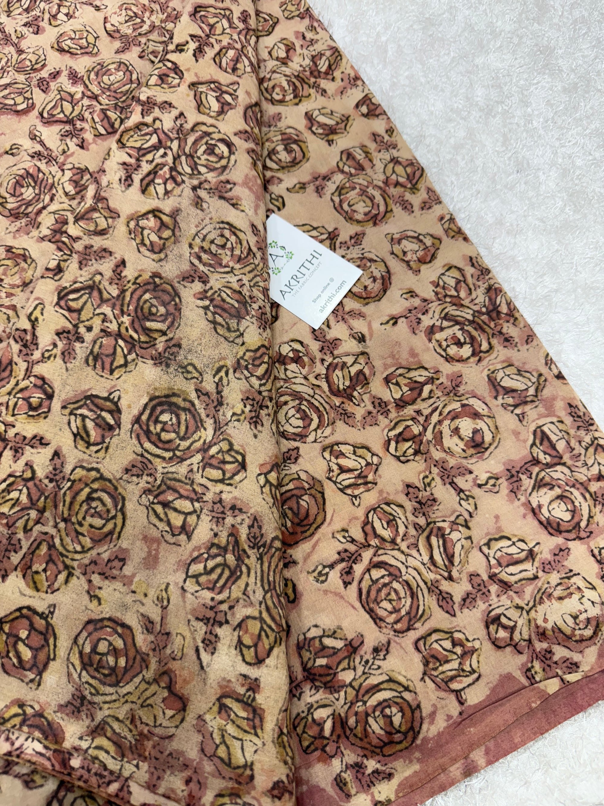 Ajrakh dabu Hand block cotton fabric