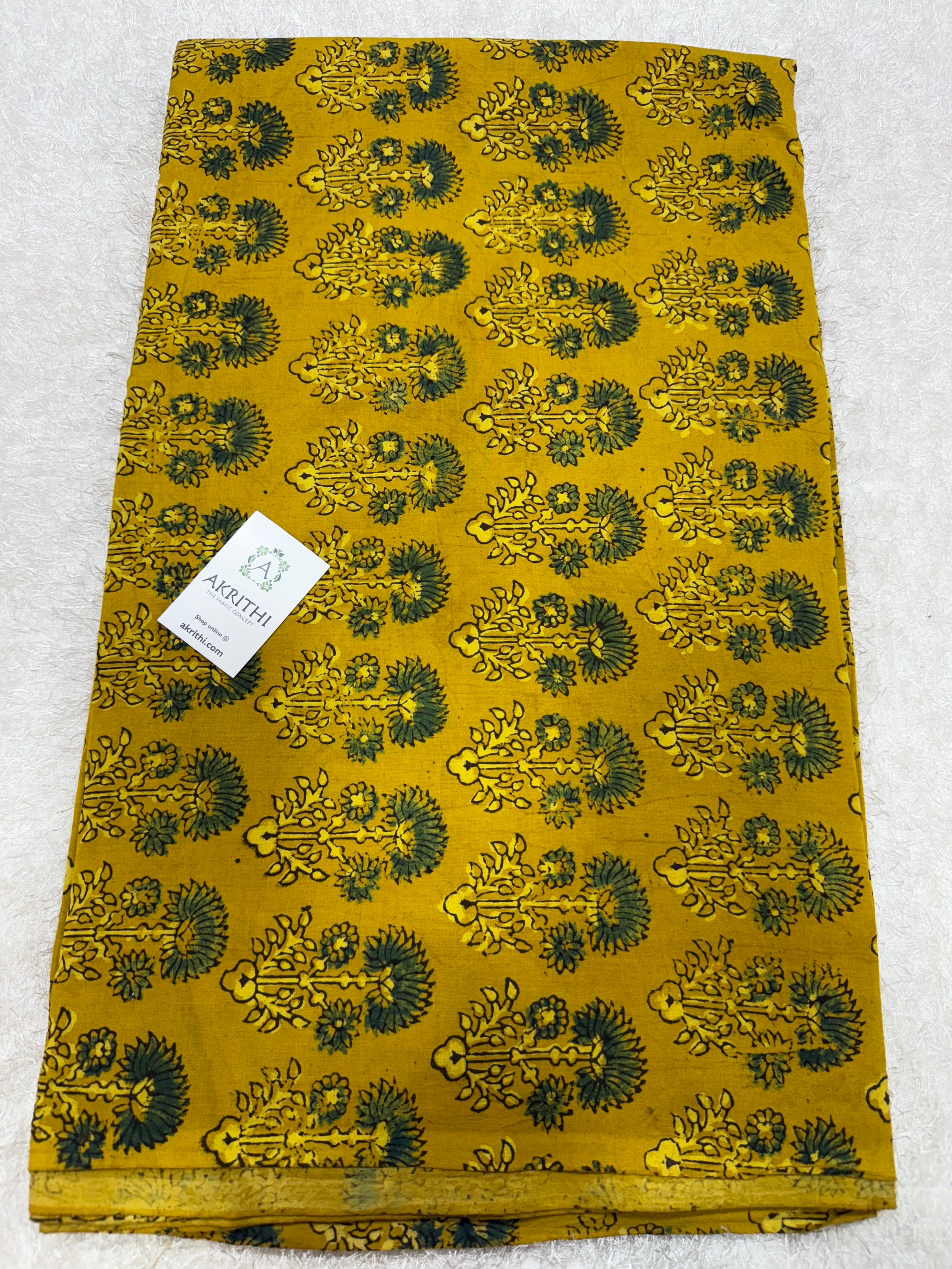 Ajrakh Hand block cotton fabric