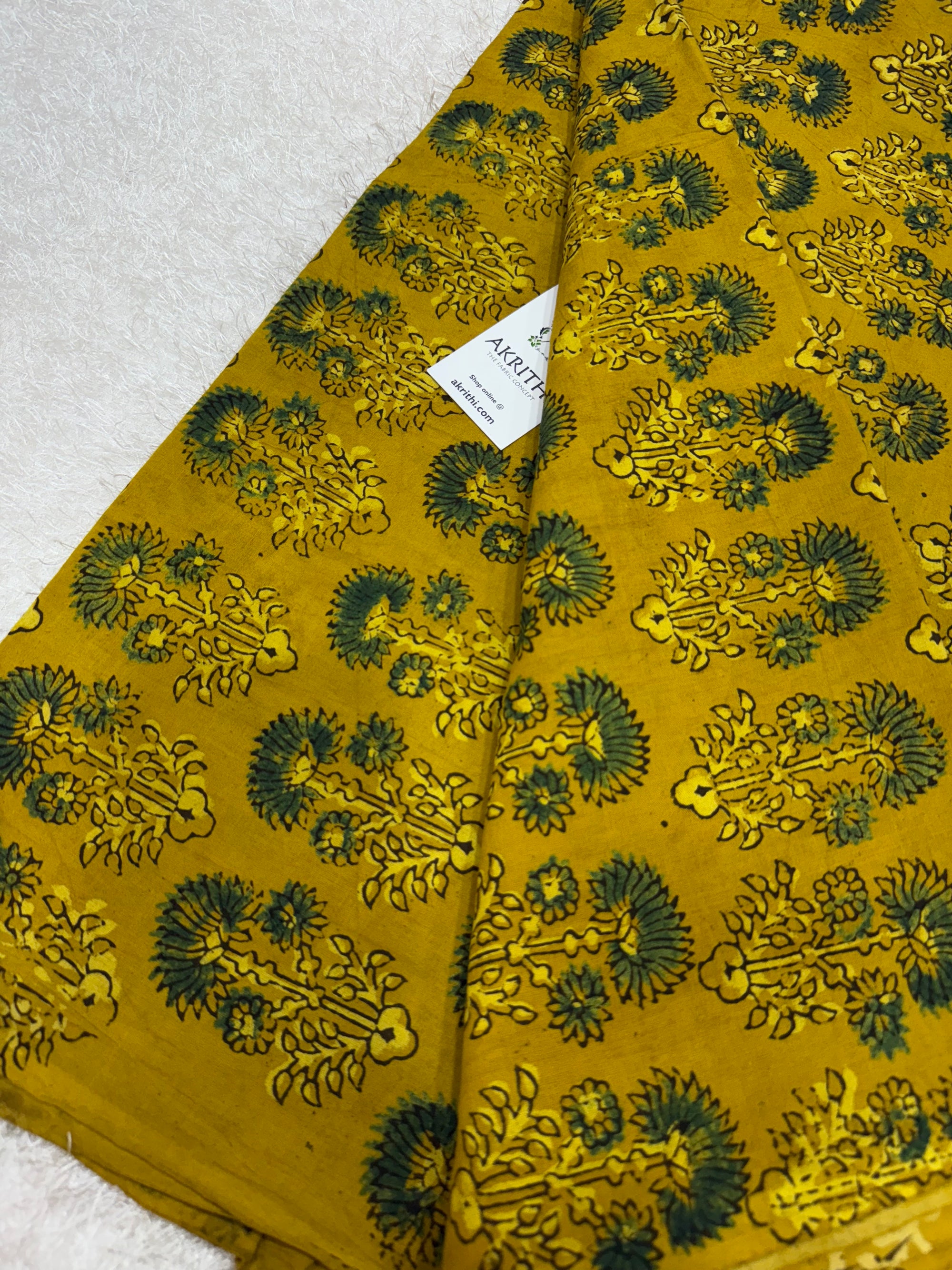 Ajrakh Hand block cotton fabric