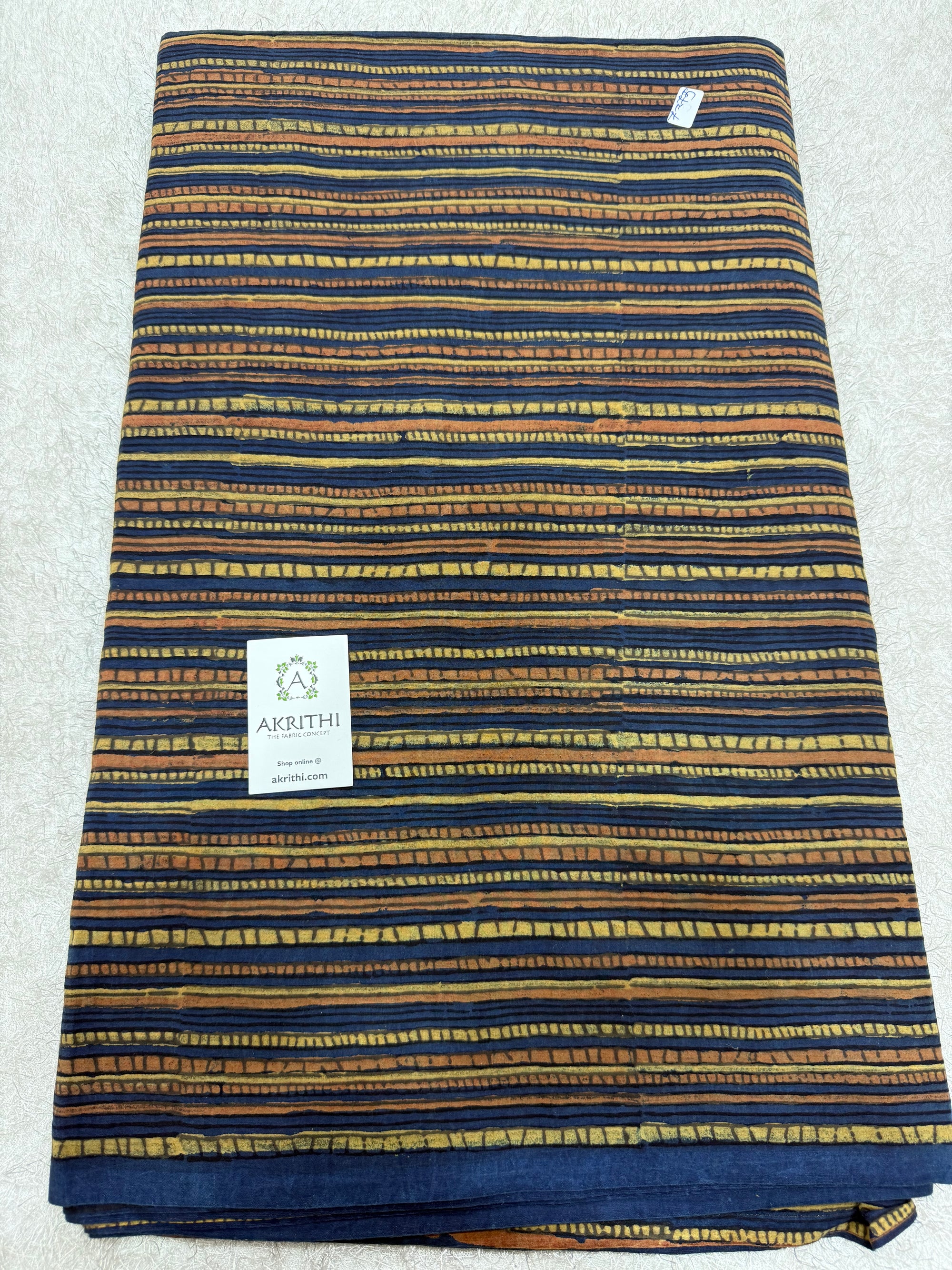 Ajrakh Hand block cotton fabric