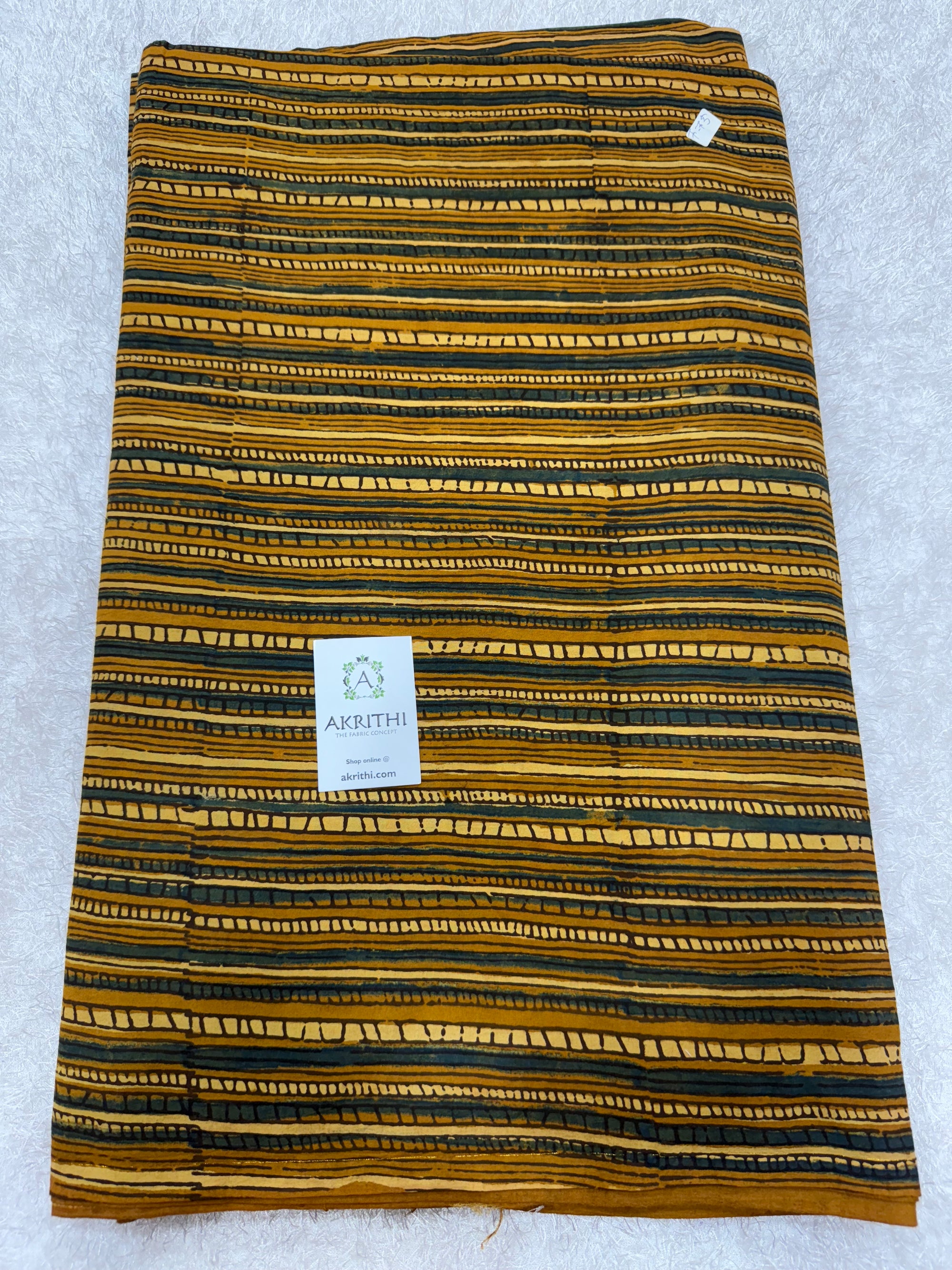 Ajrakh Hand block cotton fabric