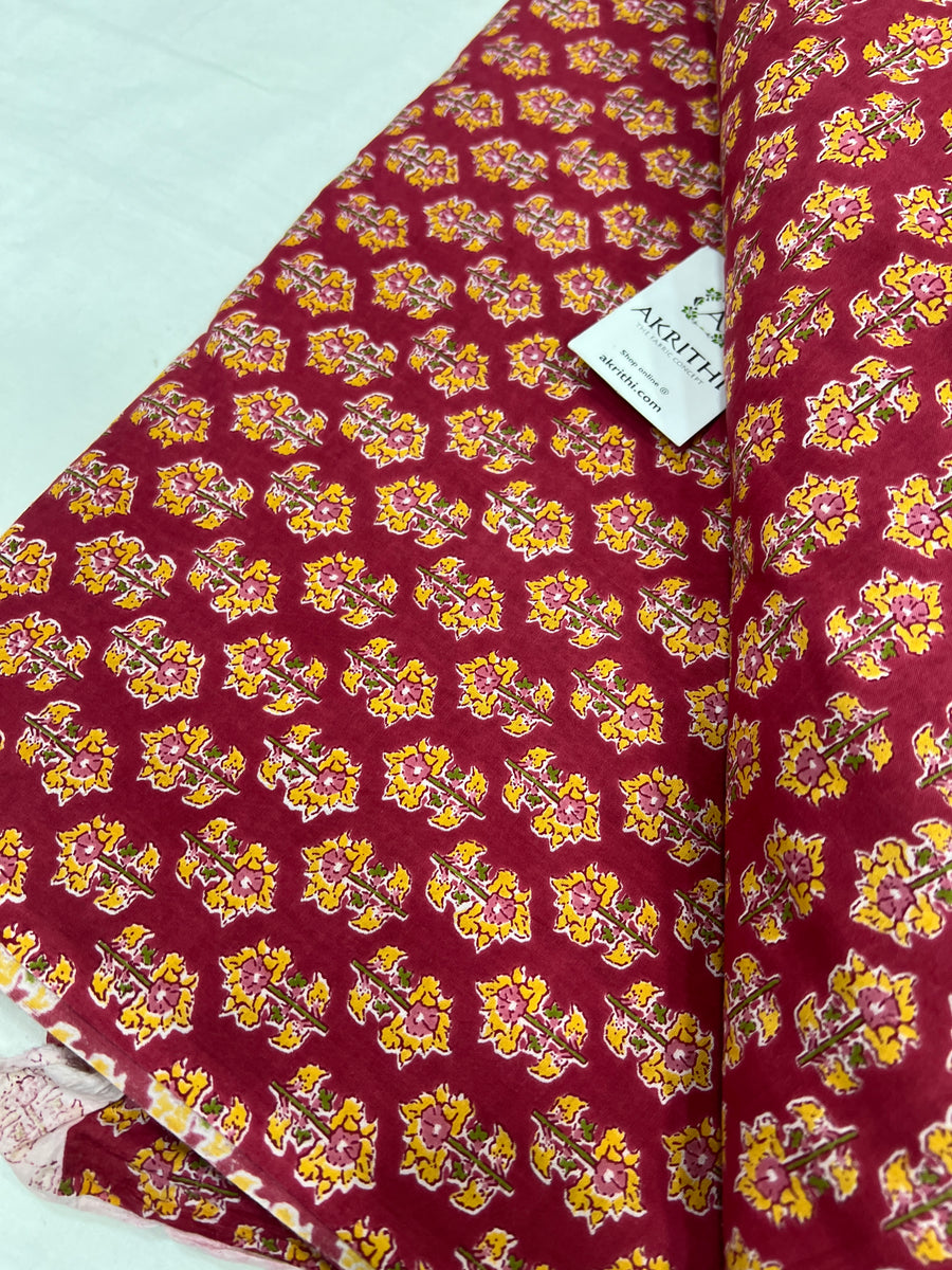 Printed pure cotton fabric