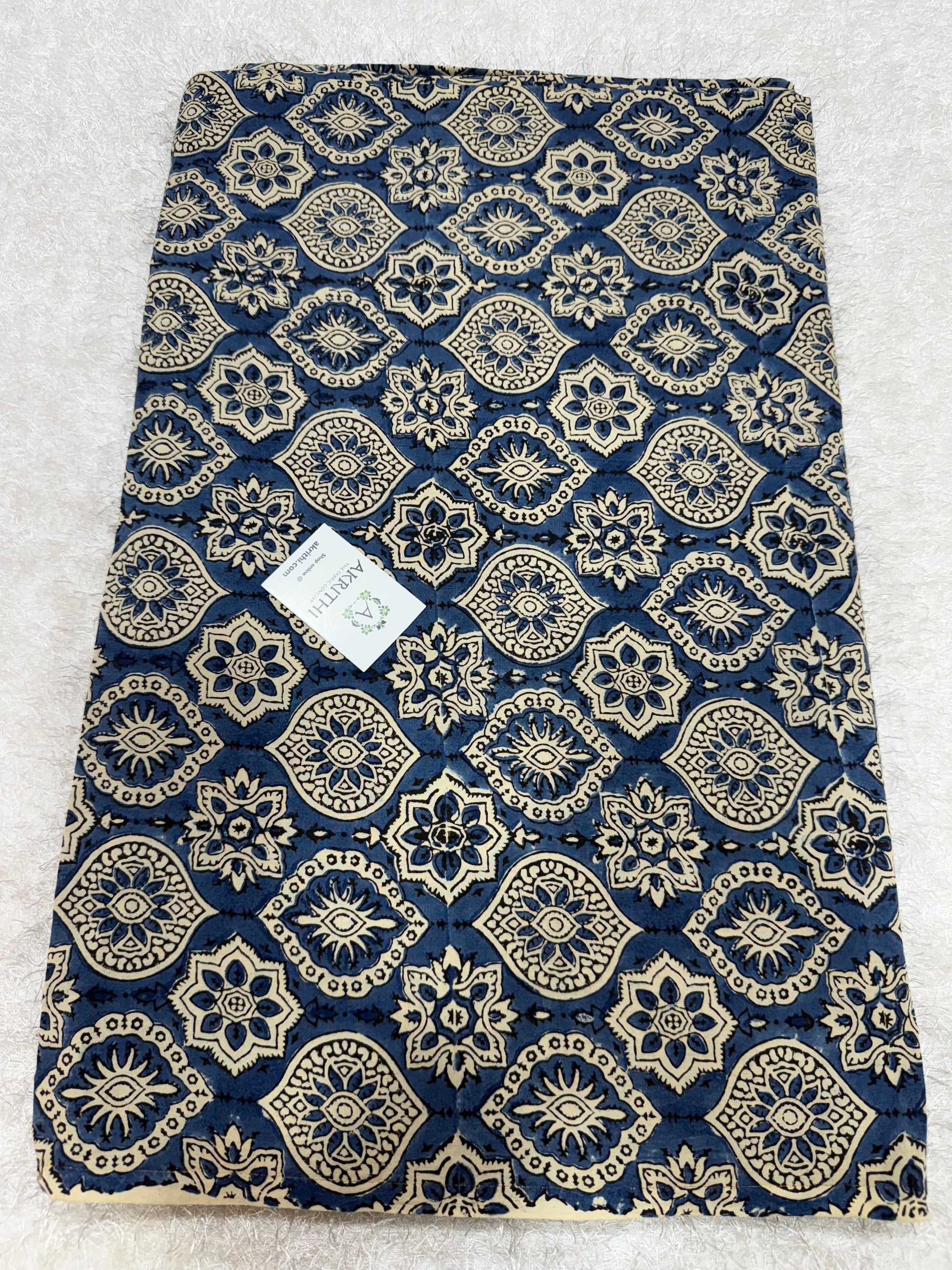 Ajrakh Hand block cotton fabric
