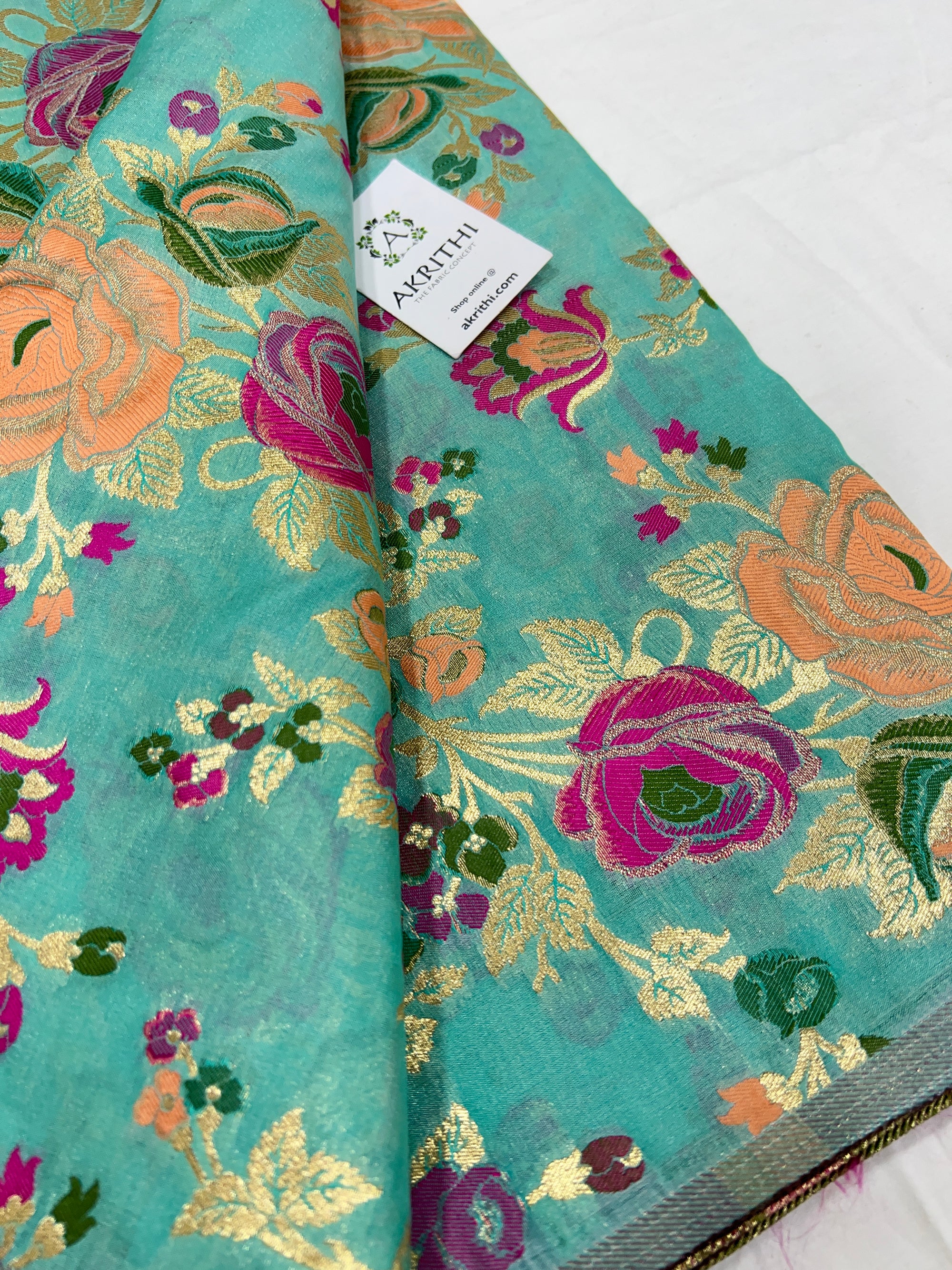 Pure Banarasi brocade fabric