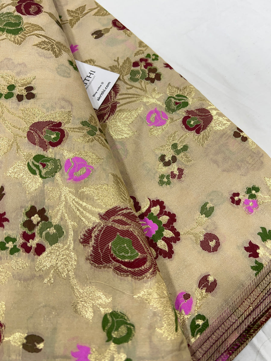 Pure Banarasi brocade fabric