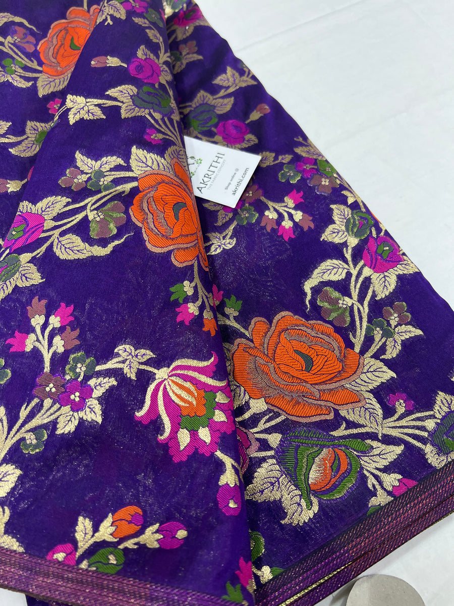 Pure Banarasi brocade fabric