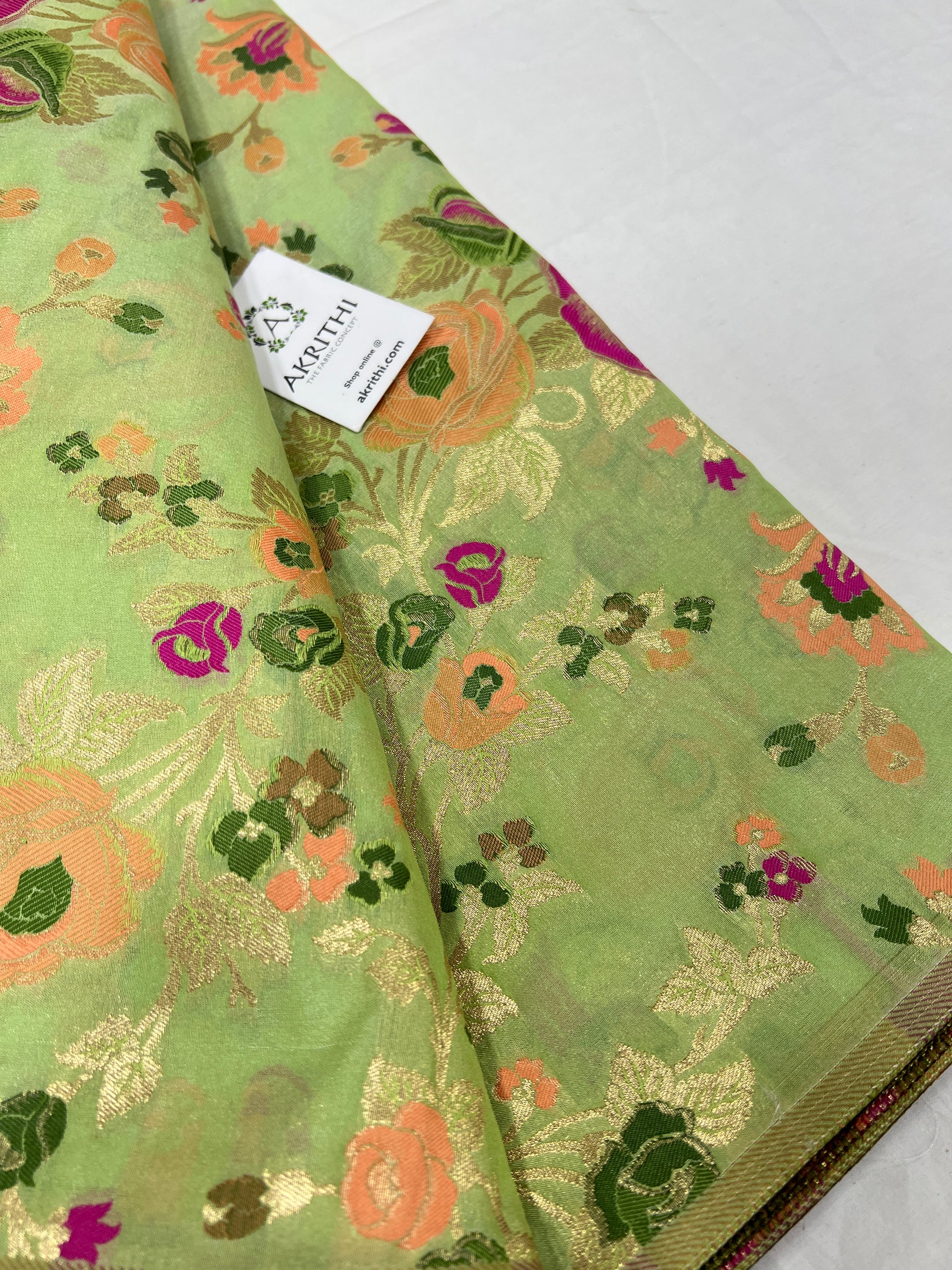 Pure Banarasi brocade fabric