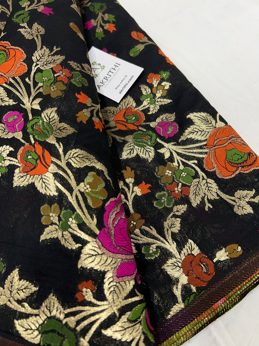 Pure Banarasi brocade fabric