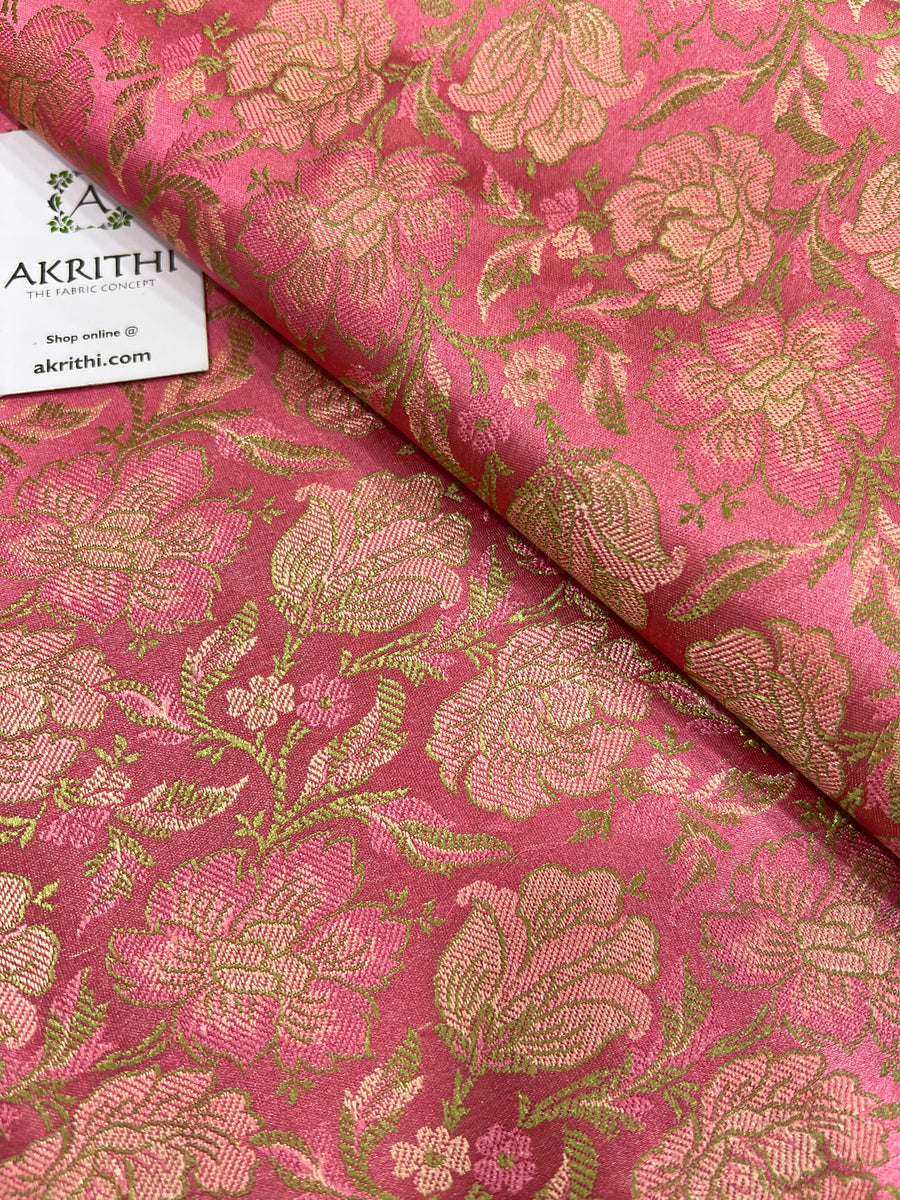 Pure Banarasi brocade fabric