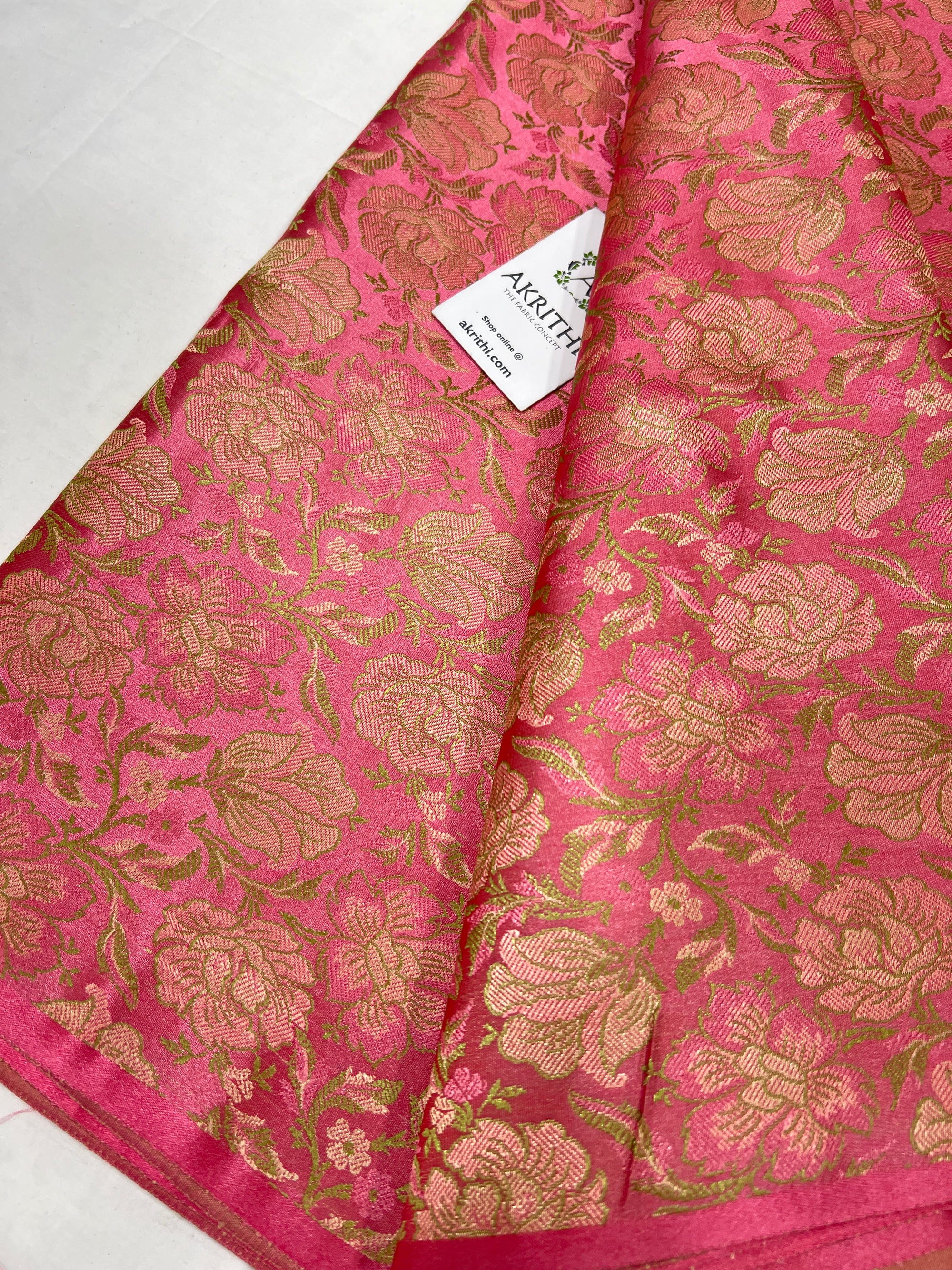 Pure Banarasi brocade fabric