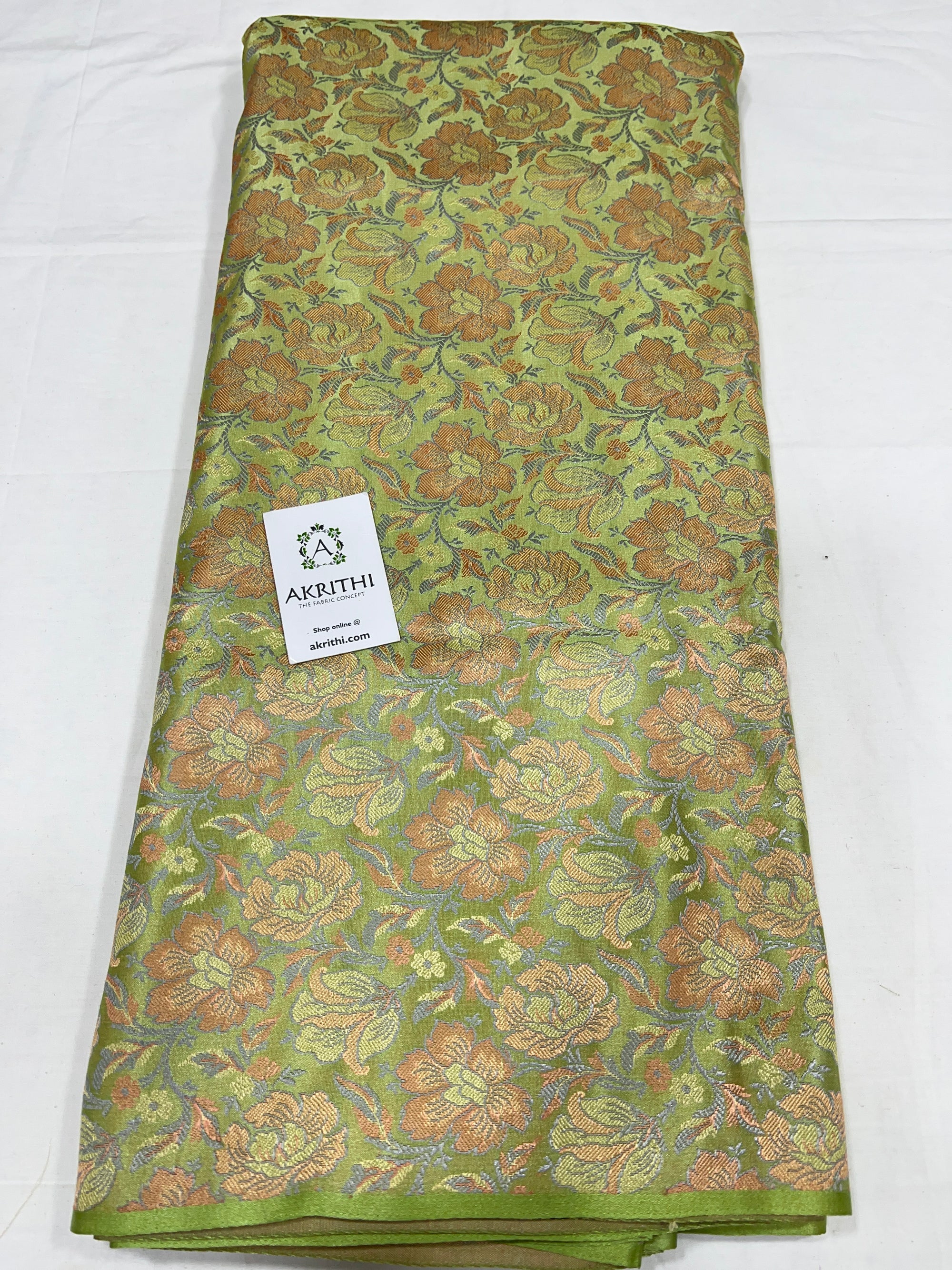 Pure Banarasi brocade fabric