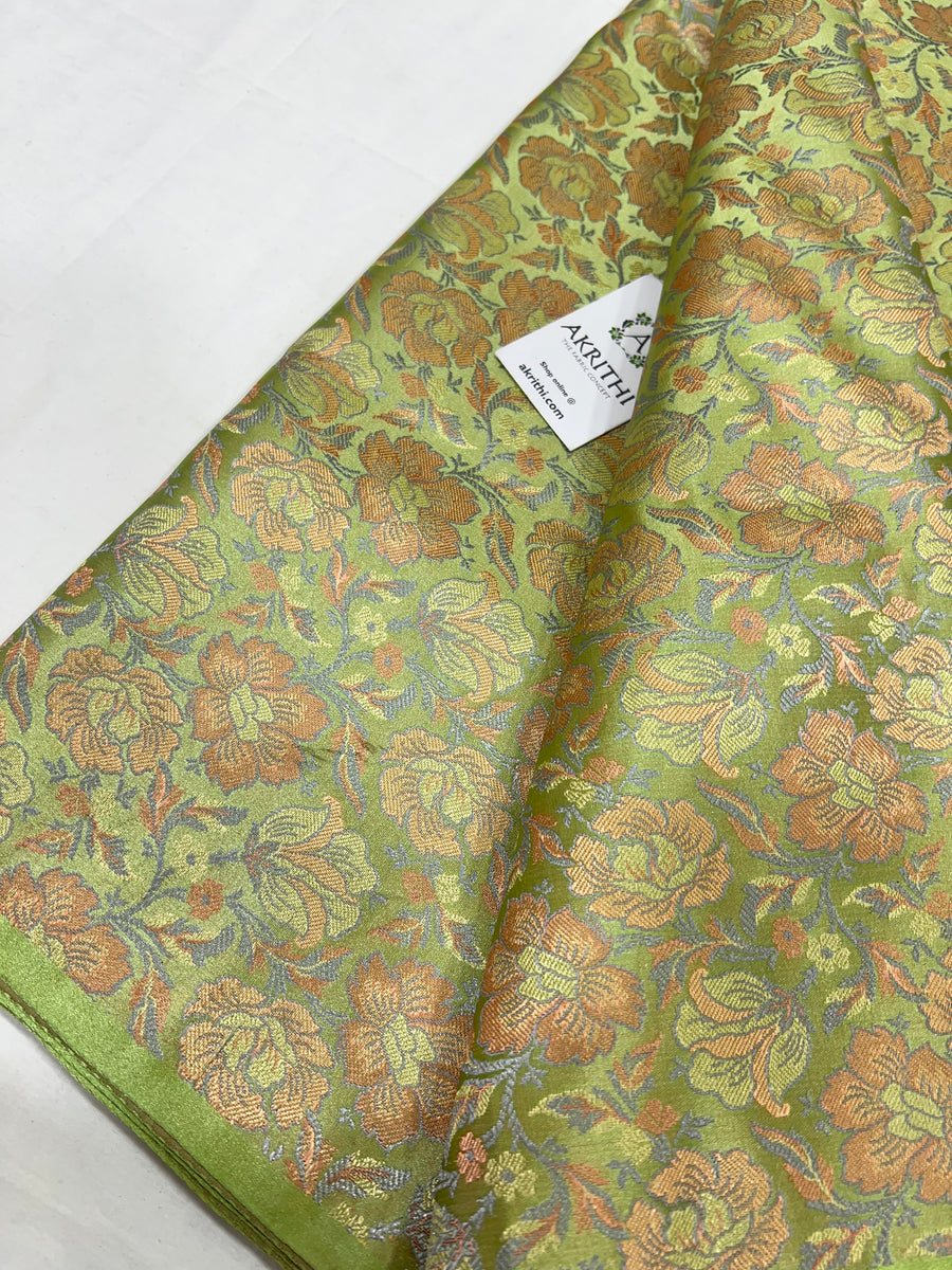 Pure Banarasi brocade fabric