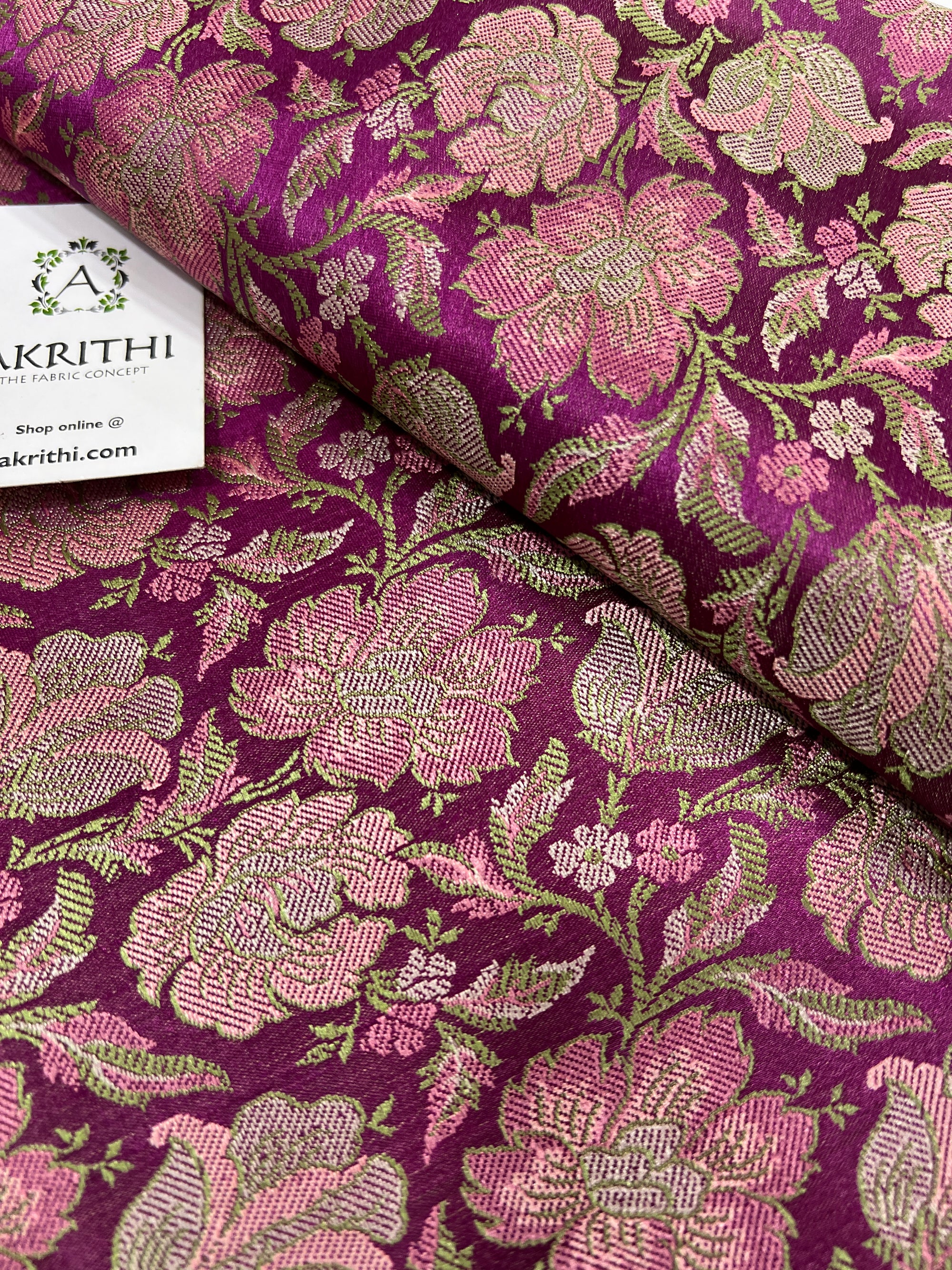 Pure Banarasi brocade fabric