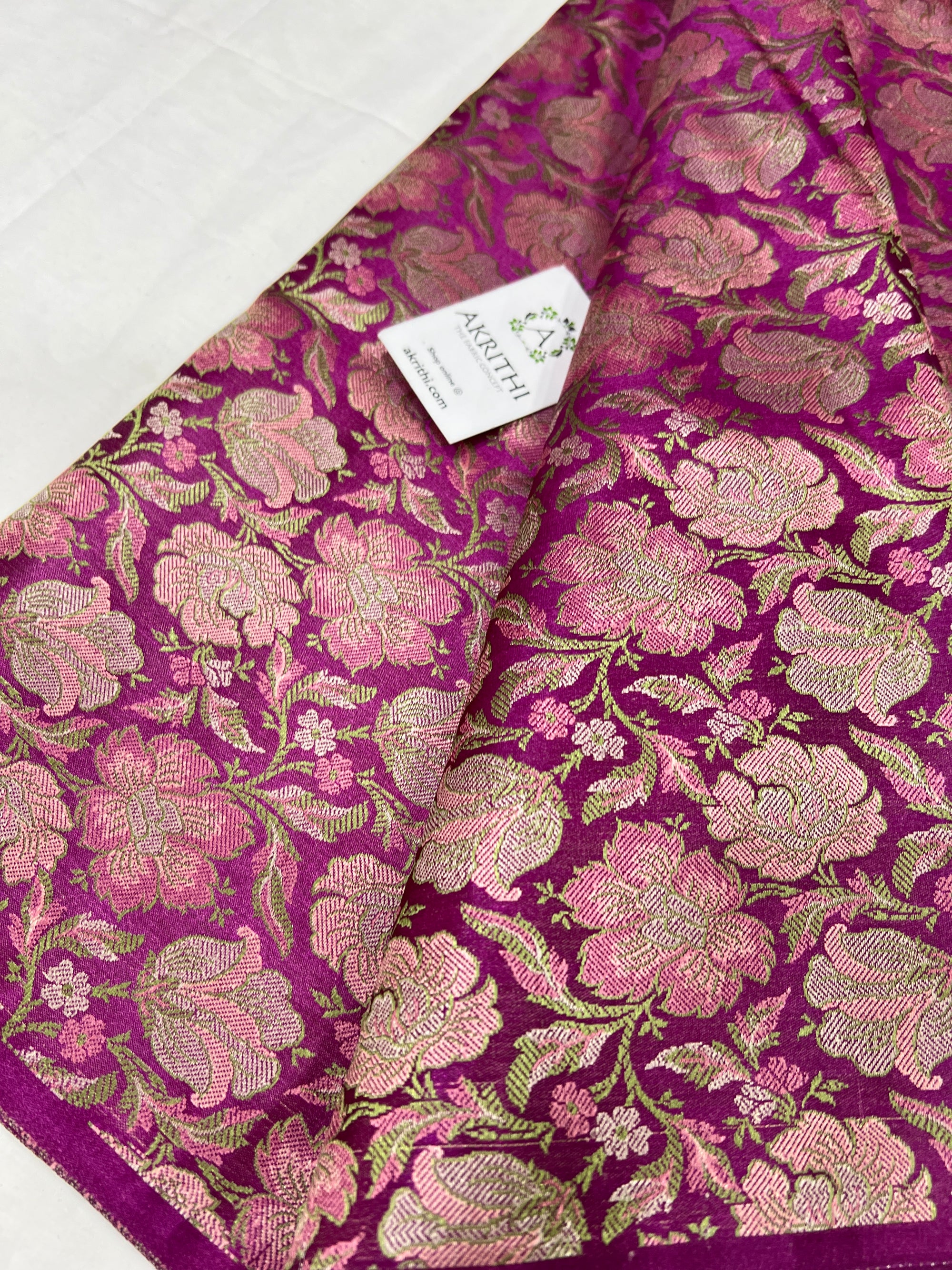 Pure Banarasi brocade fabric