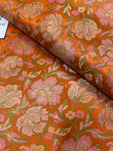 Pure Banarasi brocade fabric