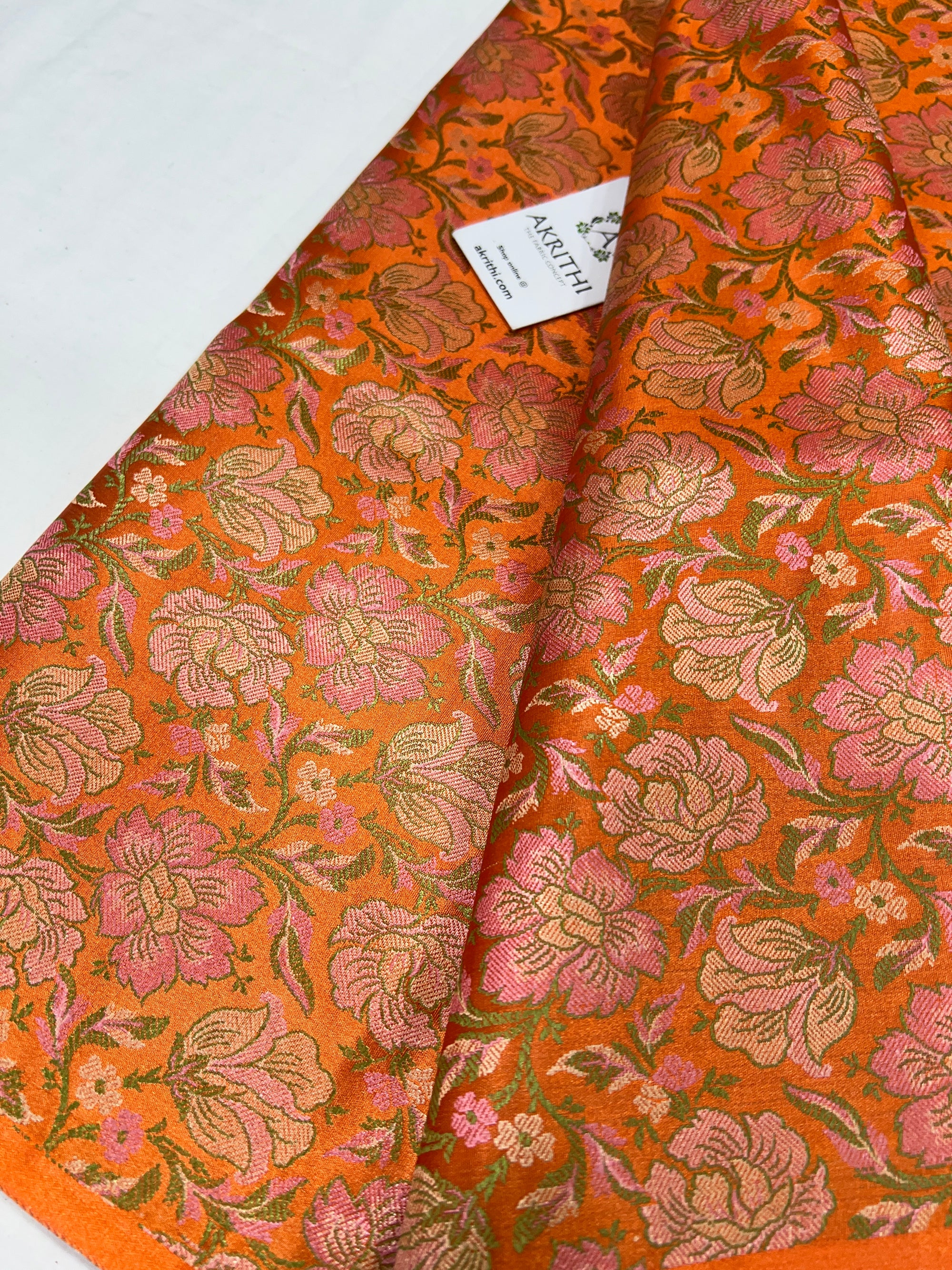 Pure Banarasi brocade fabric