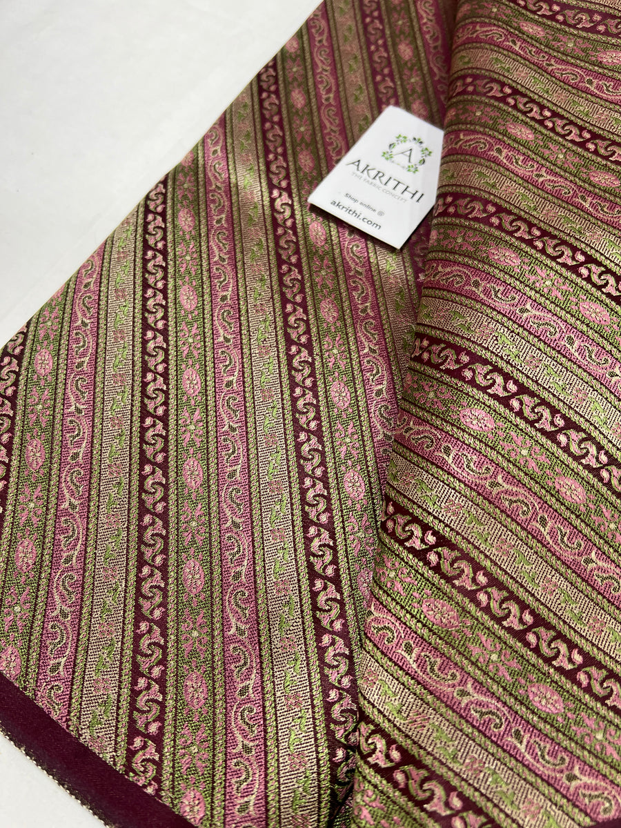 Pure Banarasi brocade fabric