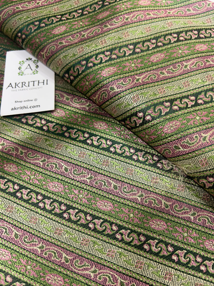 Pure Banarasi brocade fabric